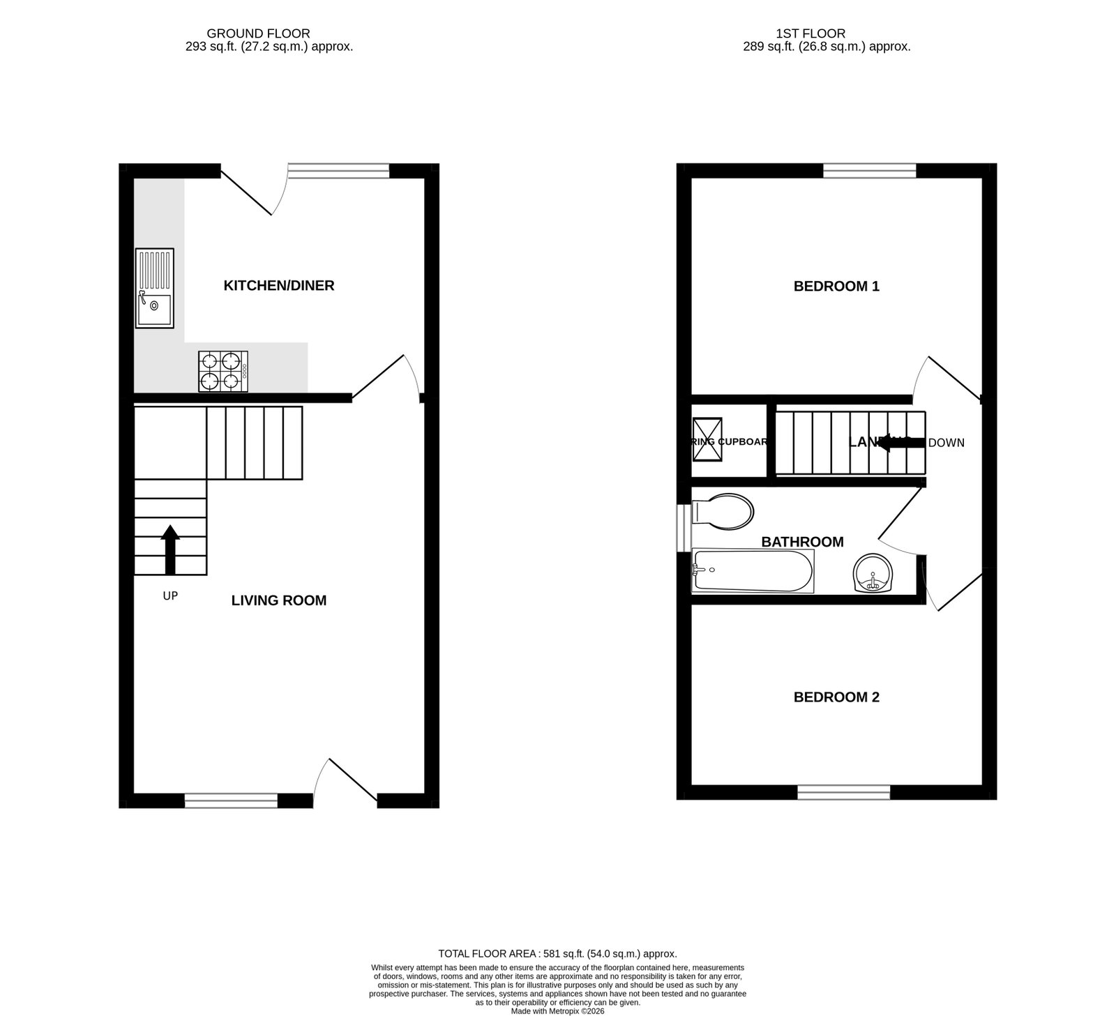 16, Poplar Close, Swansea floorplan