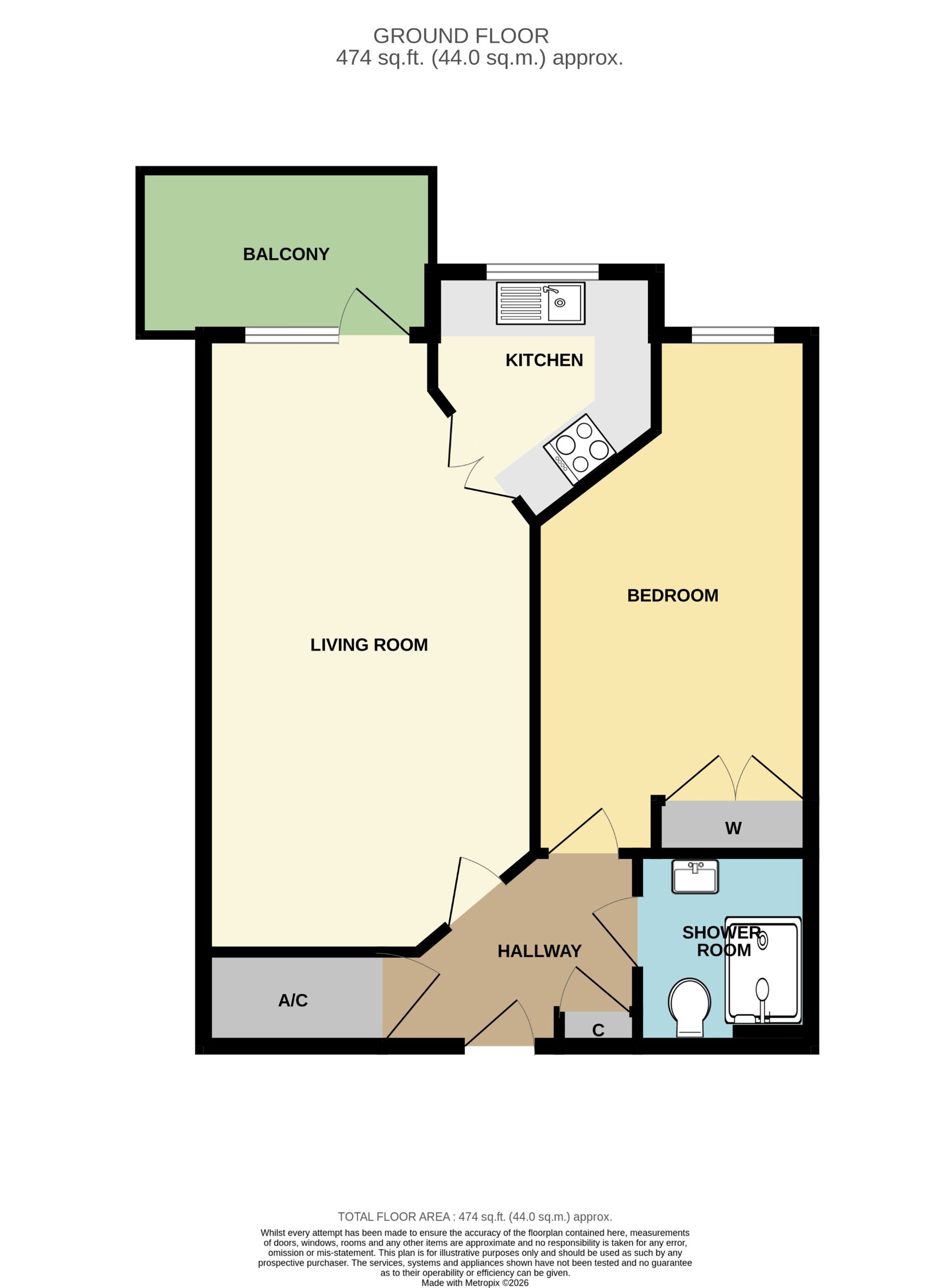 6 Marina Court 9-19 Mount Wise, Newquay floorplan