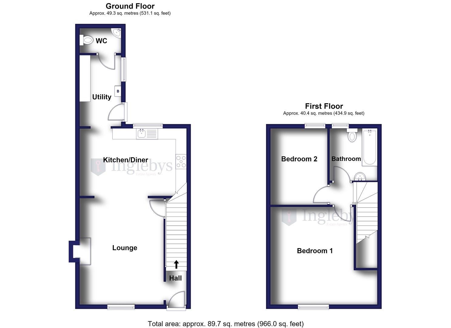 3, East Street, Redcar floorplan