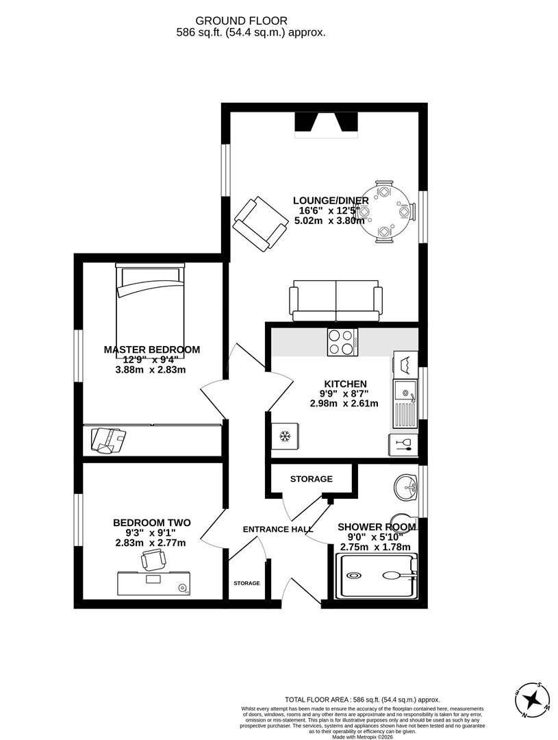 19, Kings Court, Leyland floorplan