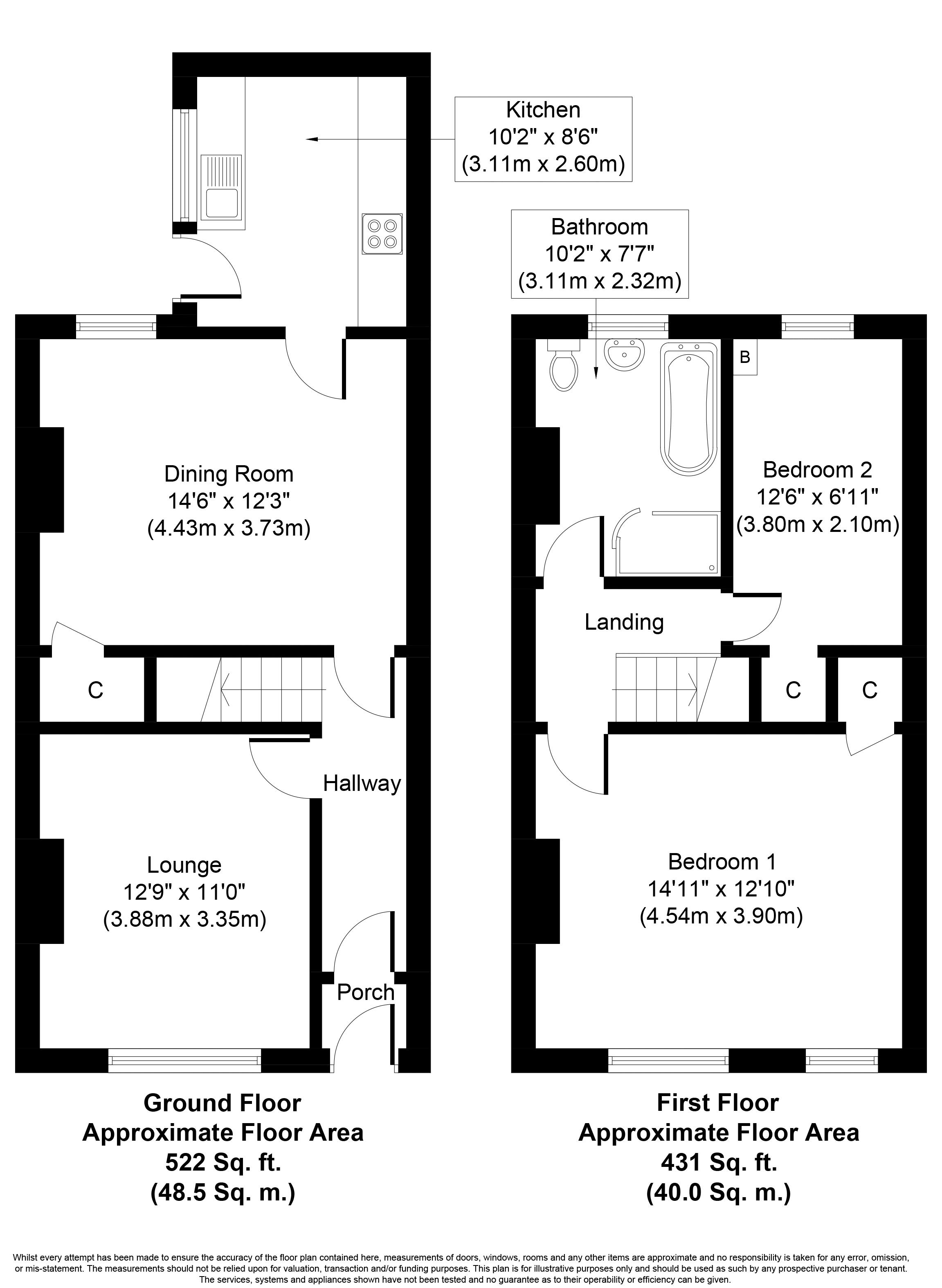 Albion Street, Radcliffe, Manchester M26, 2 bedroom terraced house for