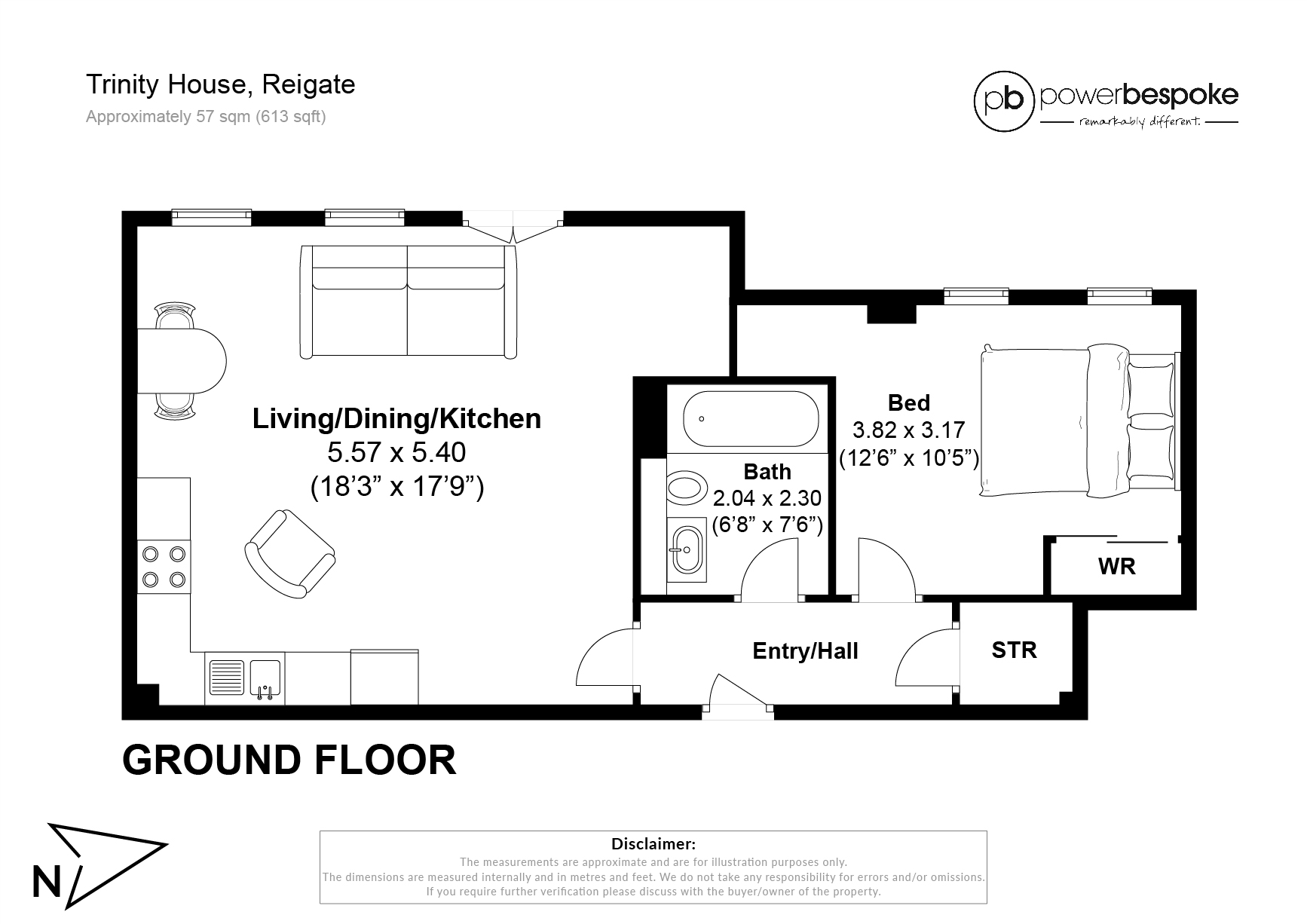 3, Trinity House, London Road, Reigate floorplan