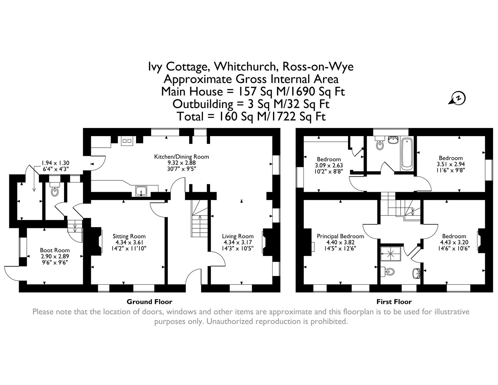 Ivy Cottage, Ross-on-wye floorplan