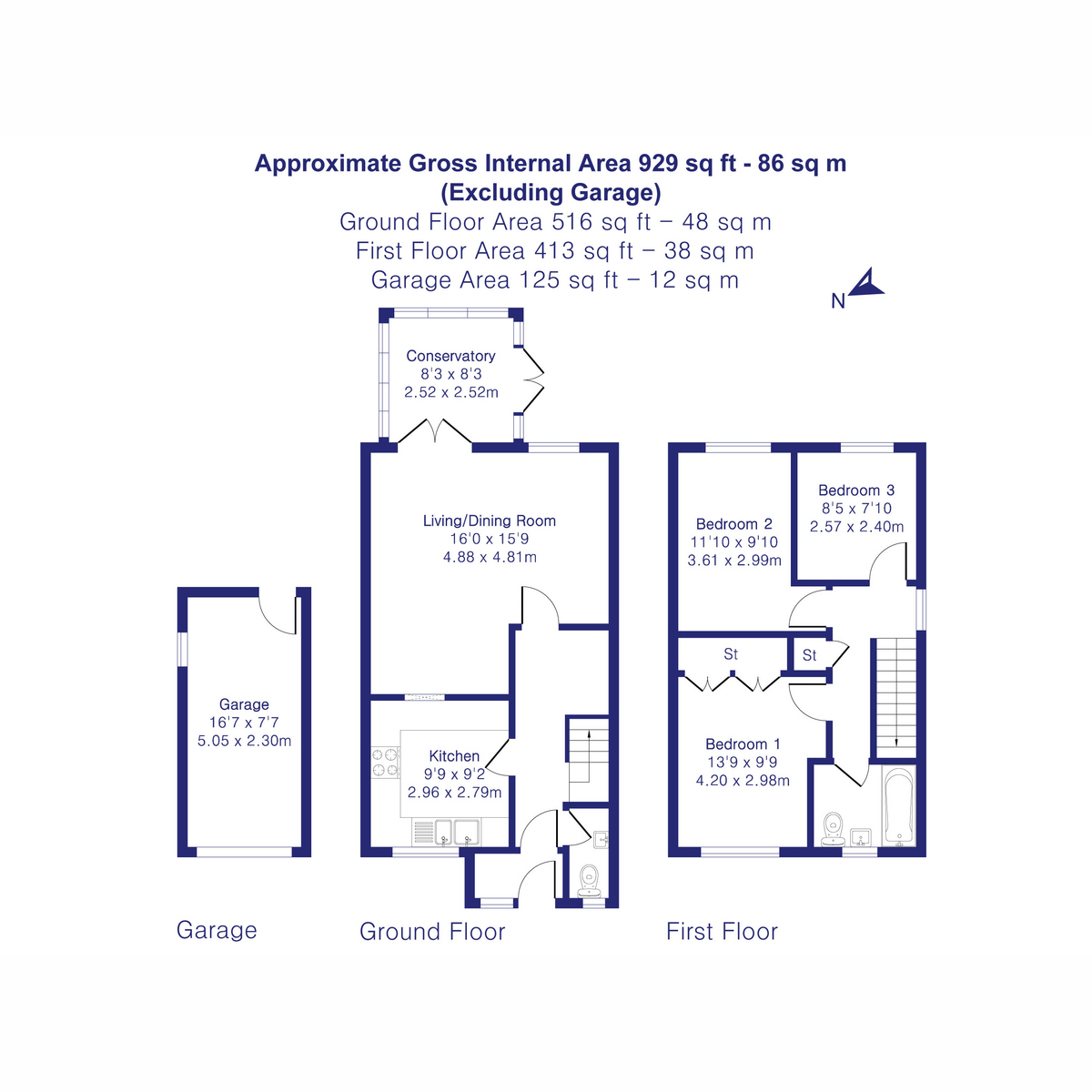 19, The Glades, Launton floorplan