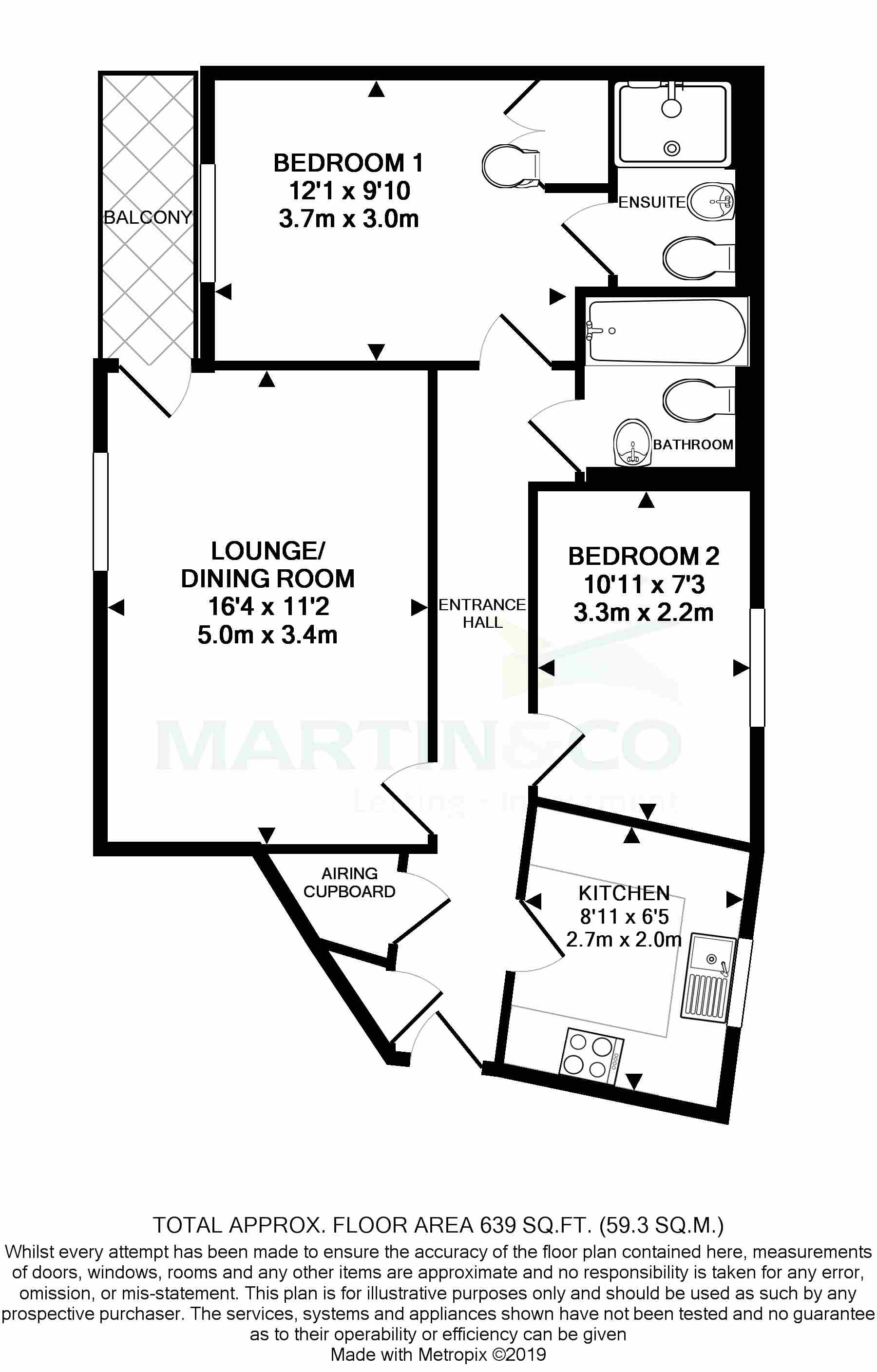 2 Bedrooms Flat to rent in Russell Road, Basingstoke RG21
