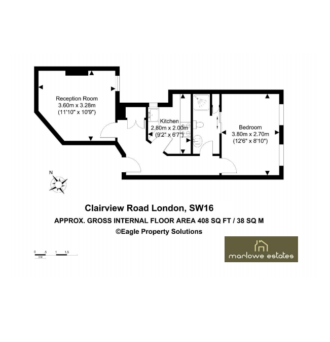 1 Bedrooms Flat for sale in Clairview Road, Streatham, London SW16