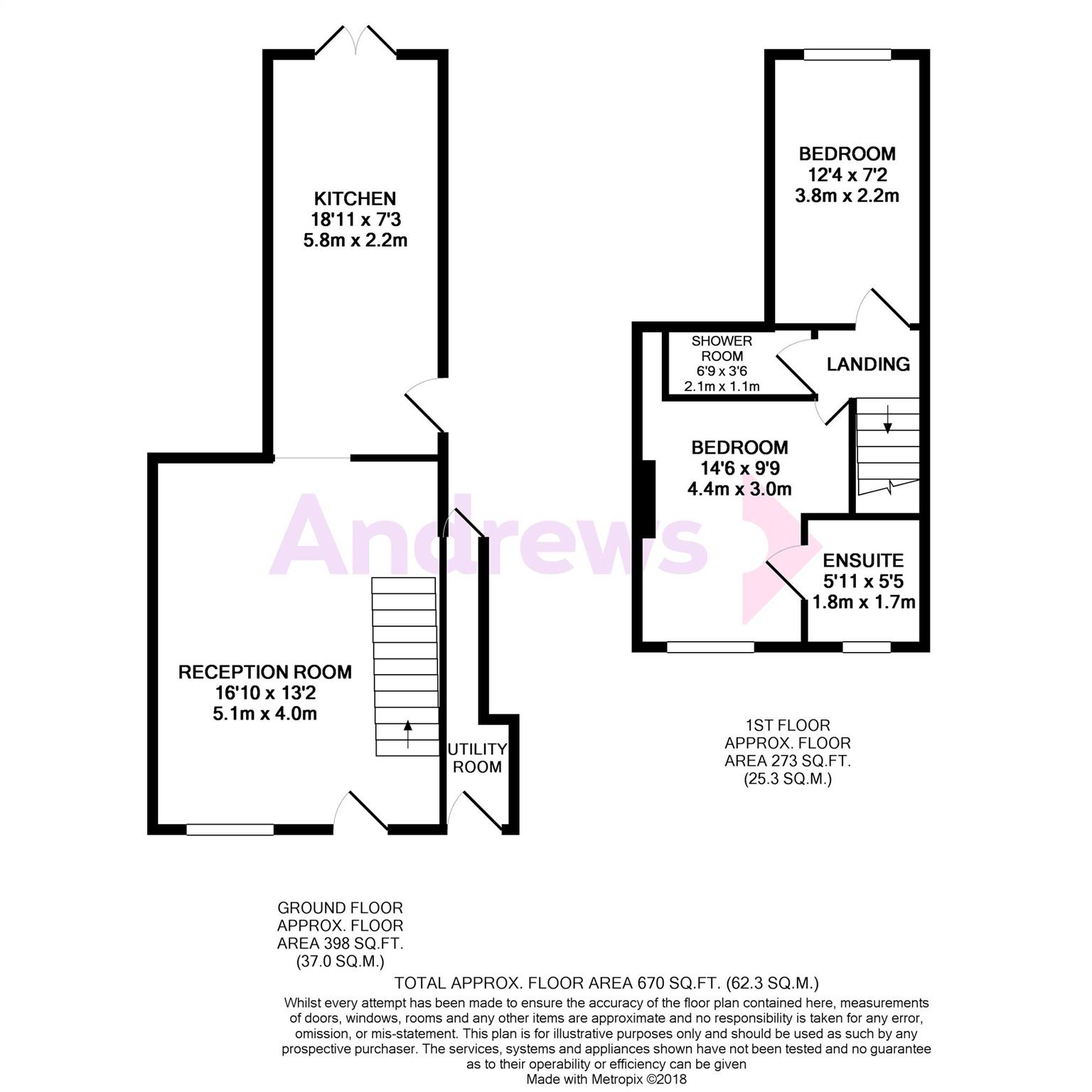 2 Bedrooms Terraced house to rent in Upper Park Street, Cheltenham GL52