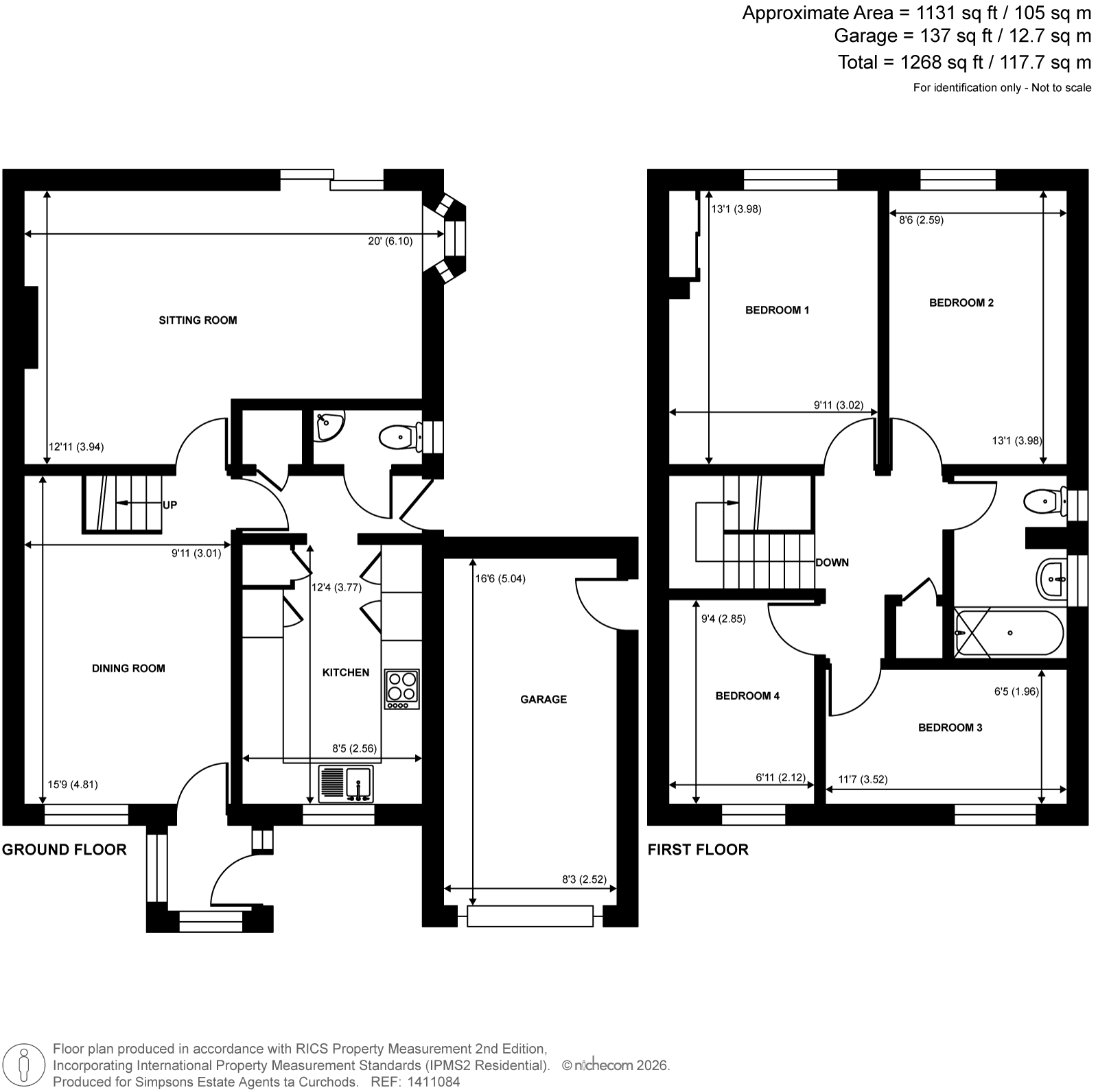 11, Graylands Close, Horsell floorplan