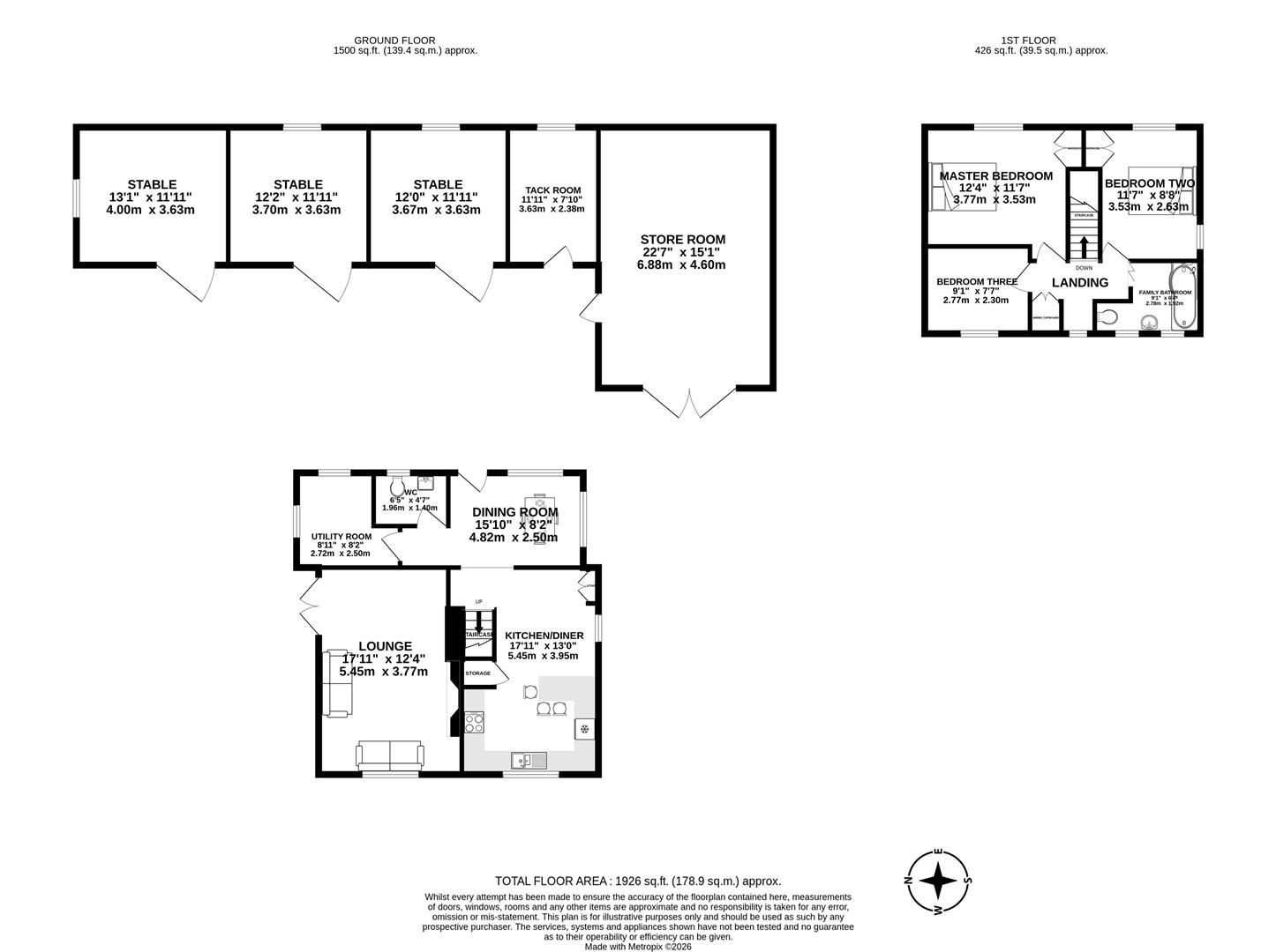 Farrers Farmhouse, Grange Lane, Preston floorplan