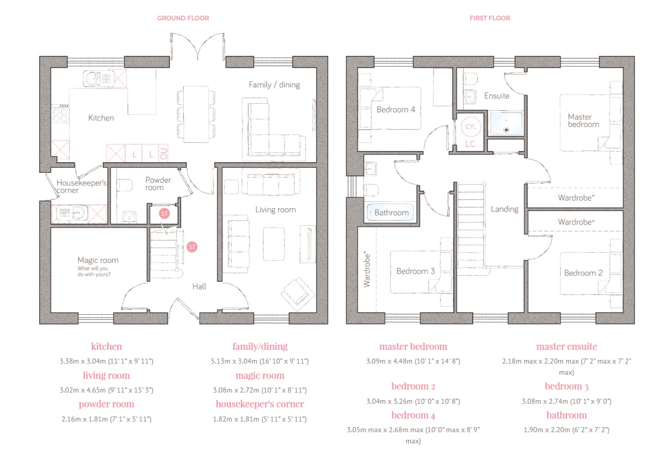 Plot 163 - Ivy House,, The Watchmakers, Bodmin floorplan
