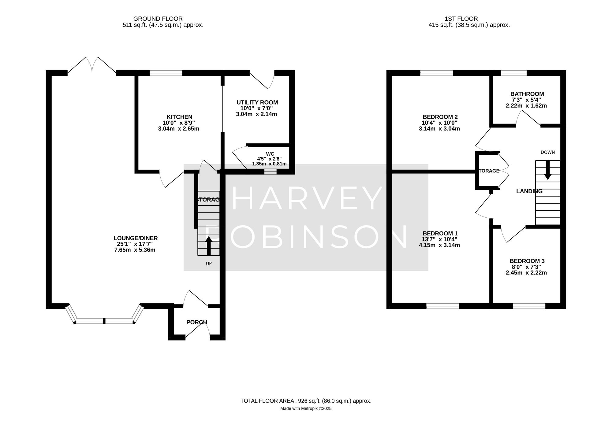 23 The Quadrant, St. Ives floorplan
