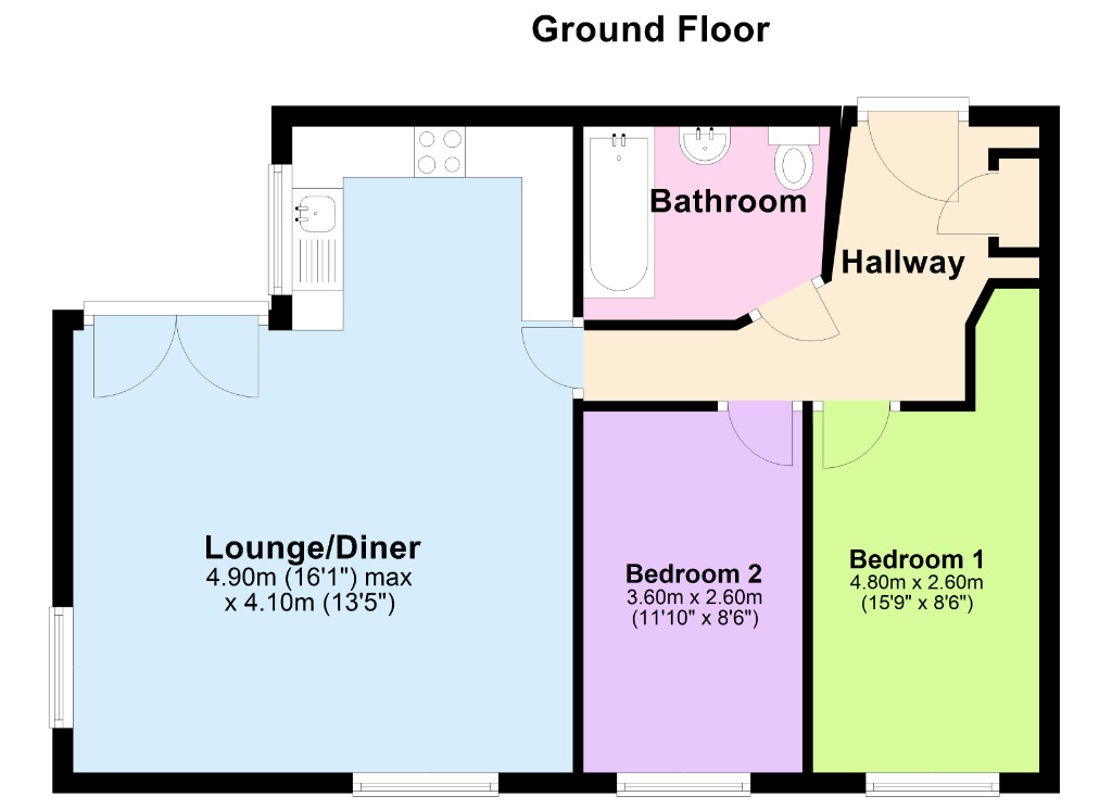 Flat 6, Kingfisher Court, Thwaite Street, Cottingham floorplan