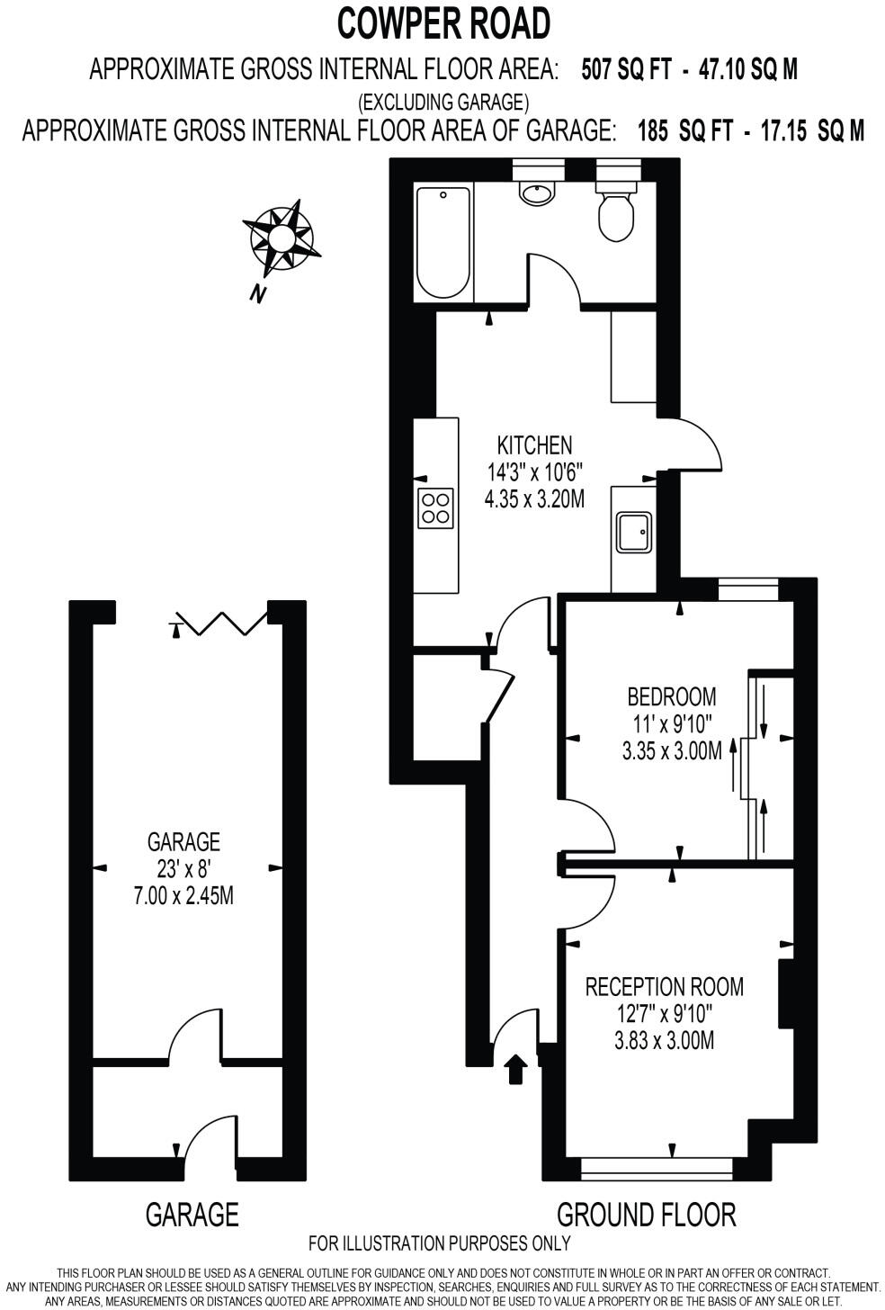 37, Cowper Road, London floorplan
