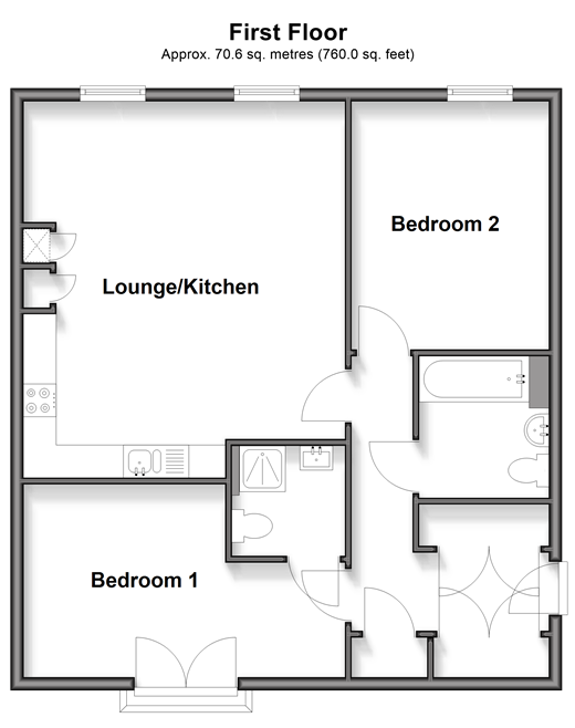 Dowlen Close Forge Wood, Crawley floorplan