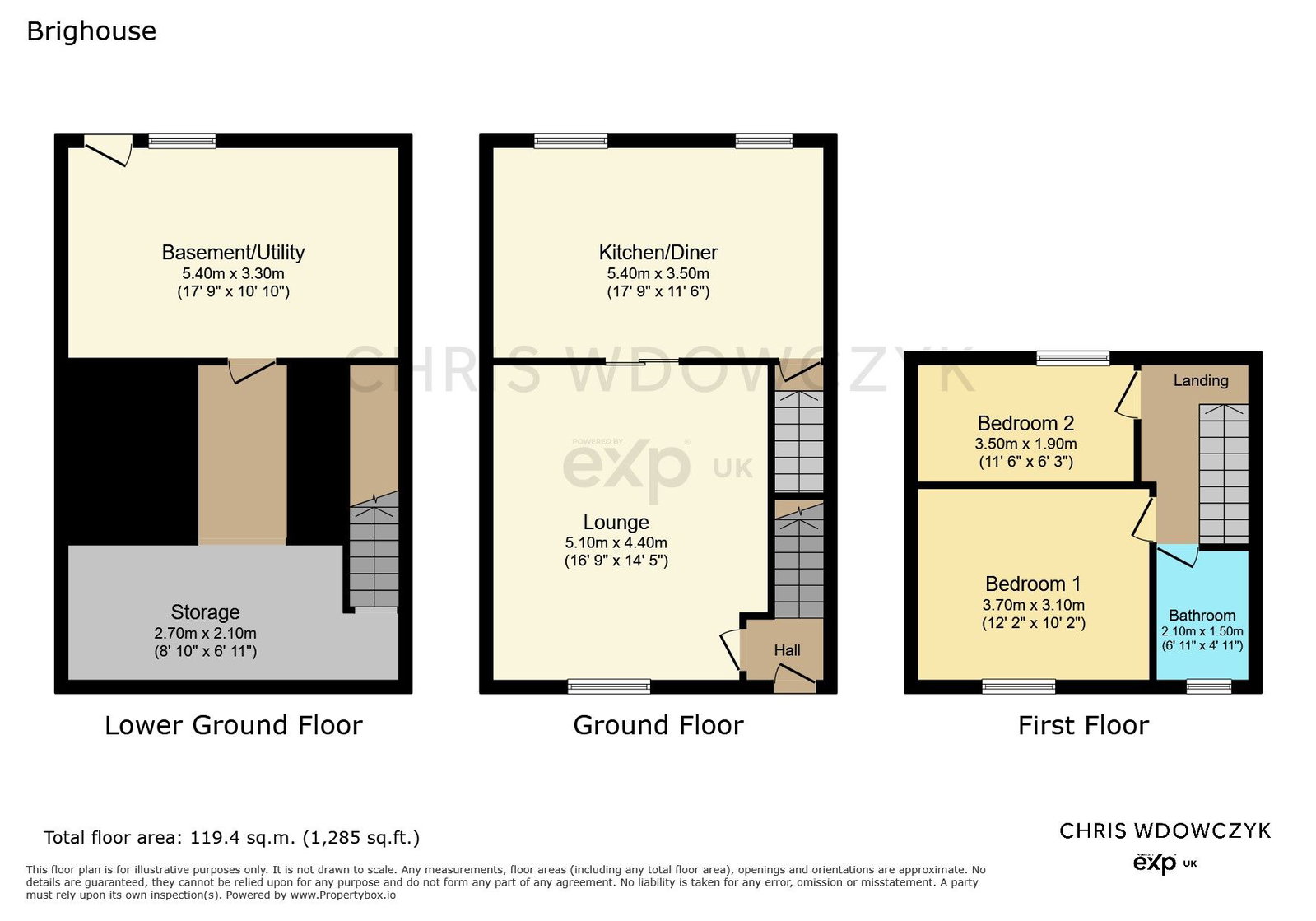 New Hey Road, Brighouse floorplan