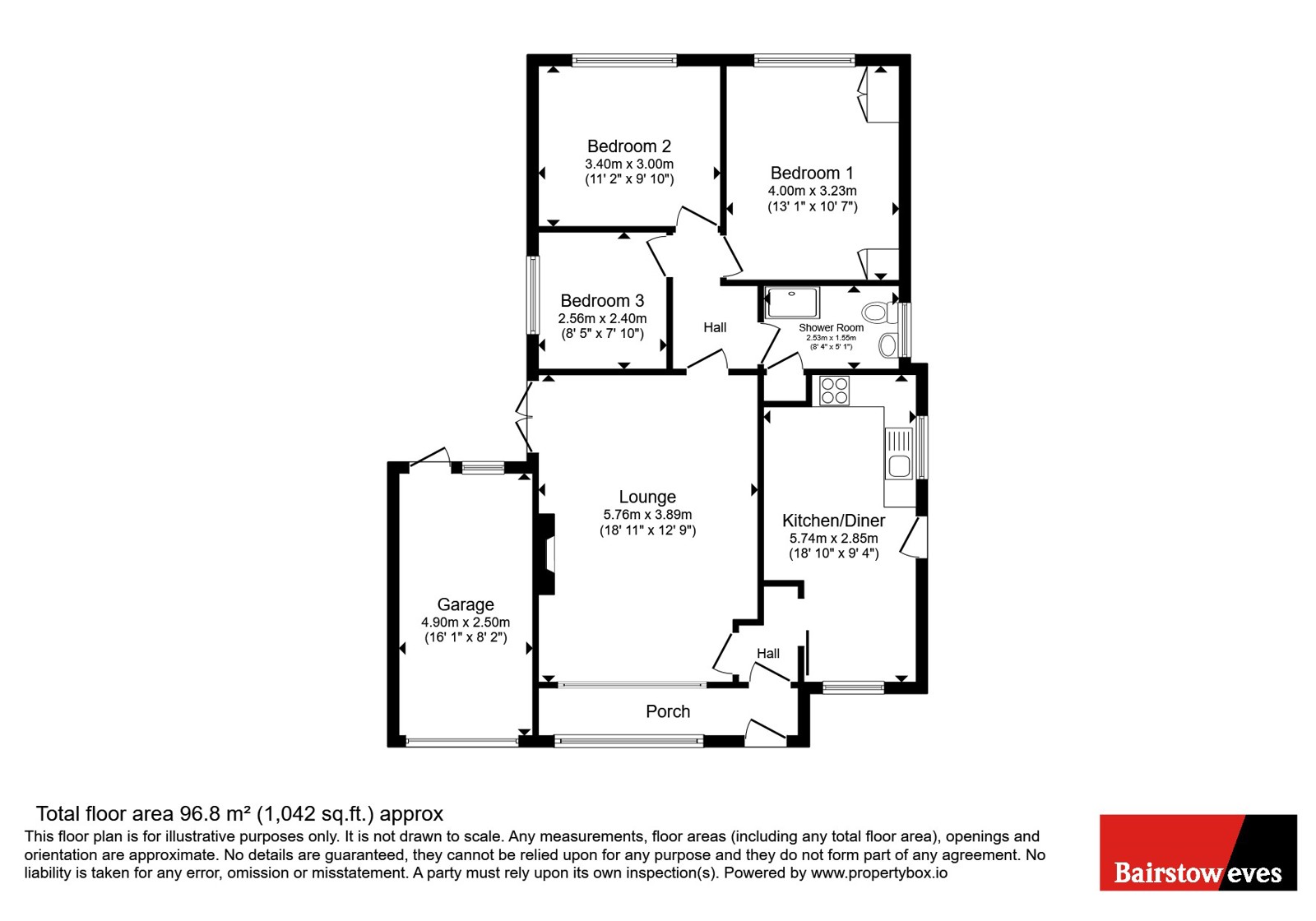 3, Stanthorne Close, Nottingham floorplan