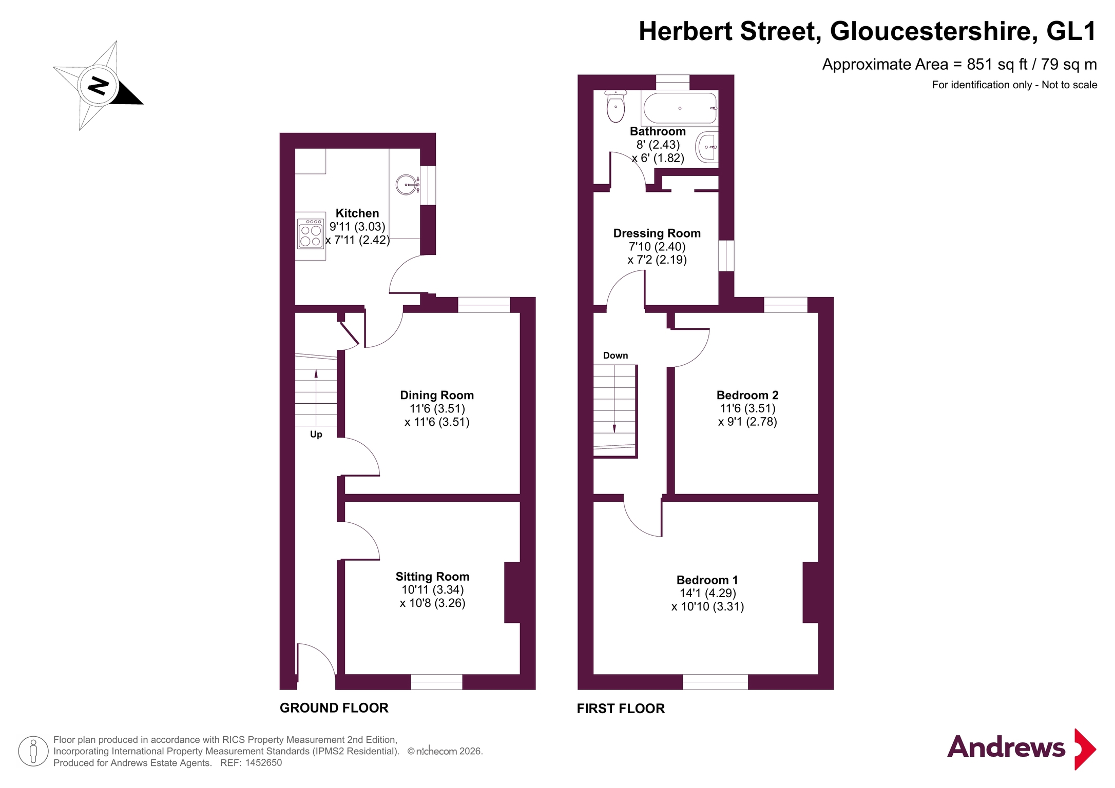 14, Herbert Street, Gloucestershire floorplan