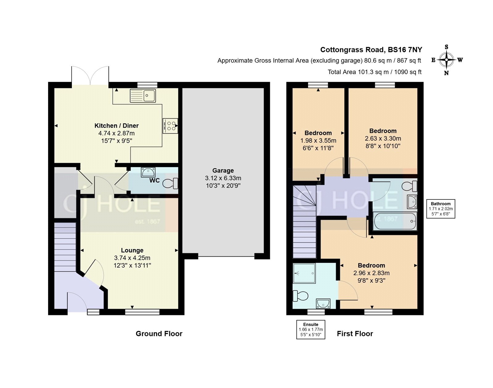 24, Cottongrass Road, Bristol floorplan