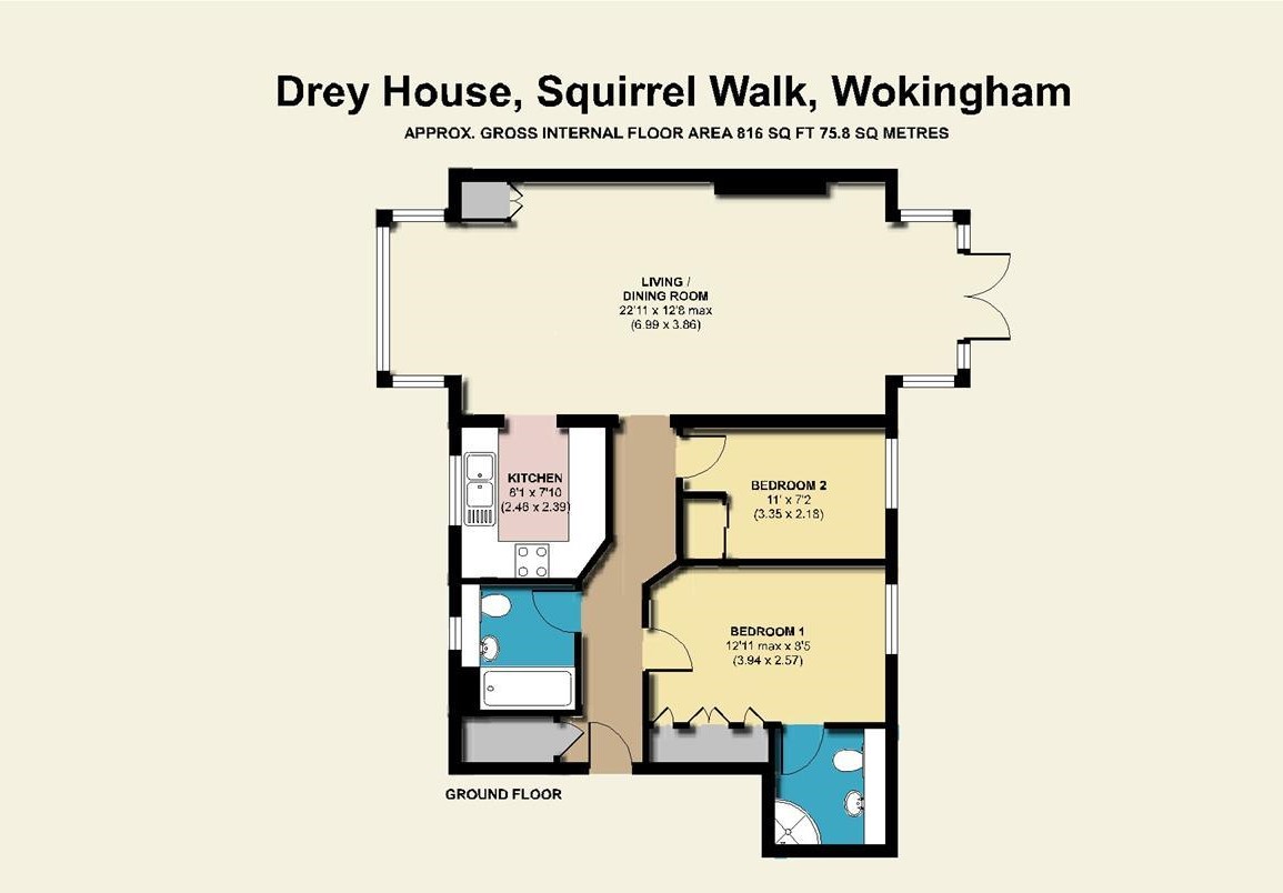 2 Bedrooms Flat for sale in Drey House, Squirrel Walk, Wokingham, Berkshire RG41