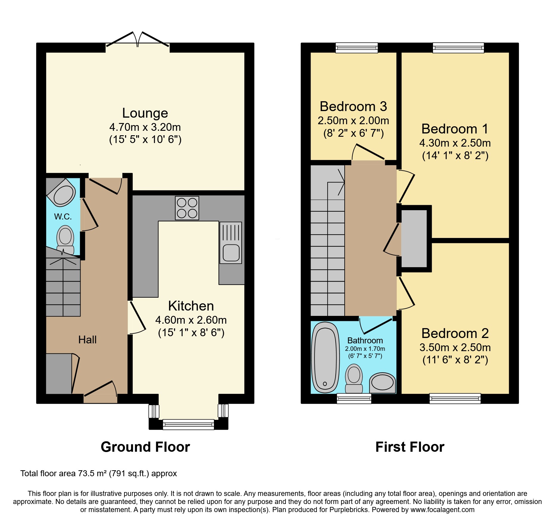 9, Oak Tree Place, Leeds floorplan