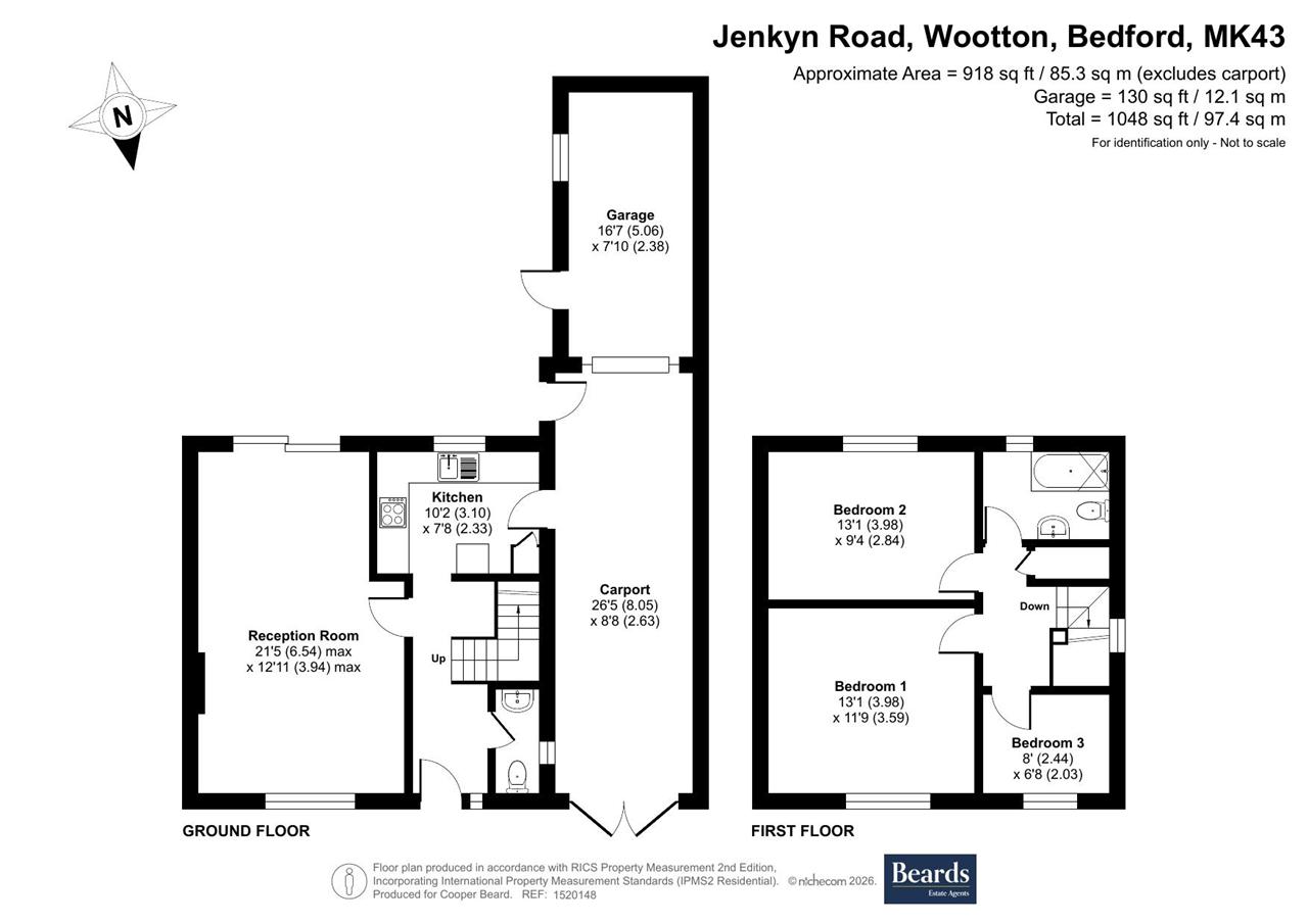 16, Jenkyn Road, Wootton floorplan
