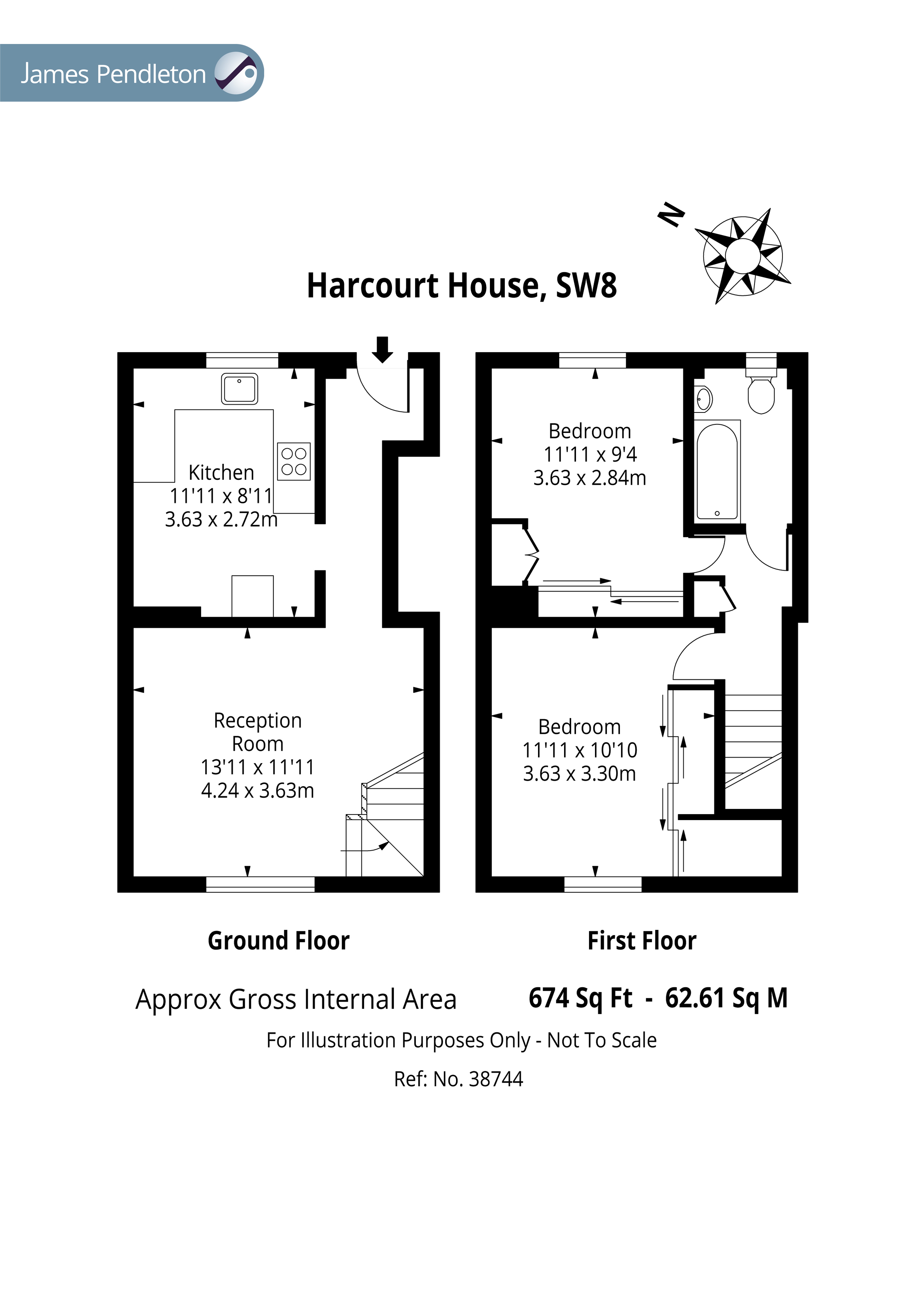 2 Bedrooms Flat for sale in Harcourt House, Albion Avenue, London SW8