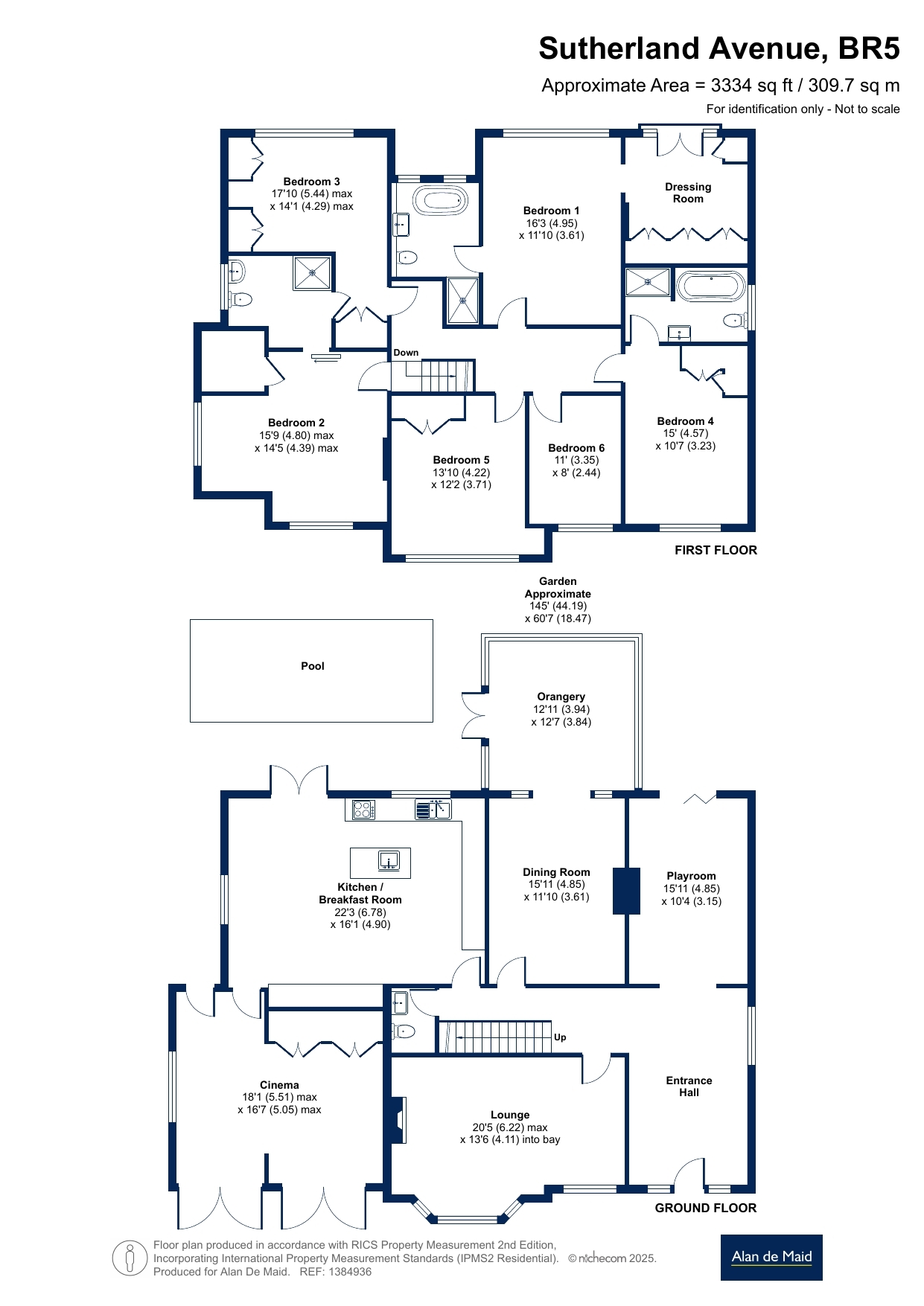 60, Sutherland Avenue, Orpington floorplan