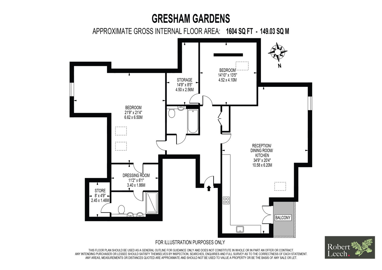21,Flat 11, Gresham Gardens, Oxted floorplan