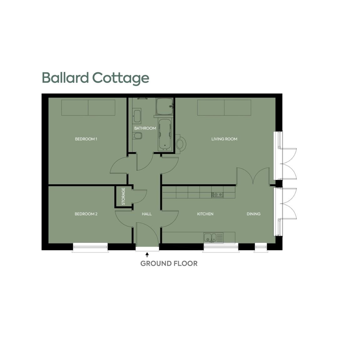 Plot 12, Ballards Cottage, Old Malthouse, Langton Matravers floorplan
