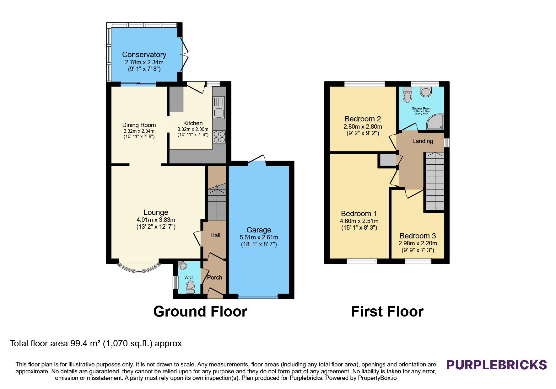 Geldof Drive, Blackpool floorplan