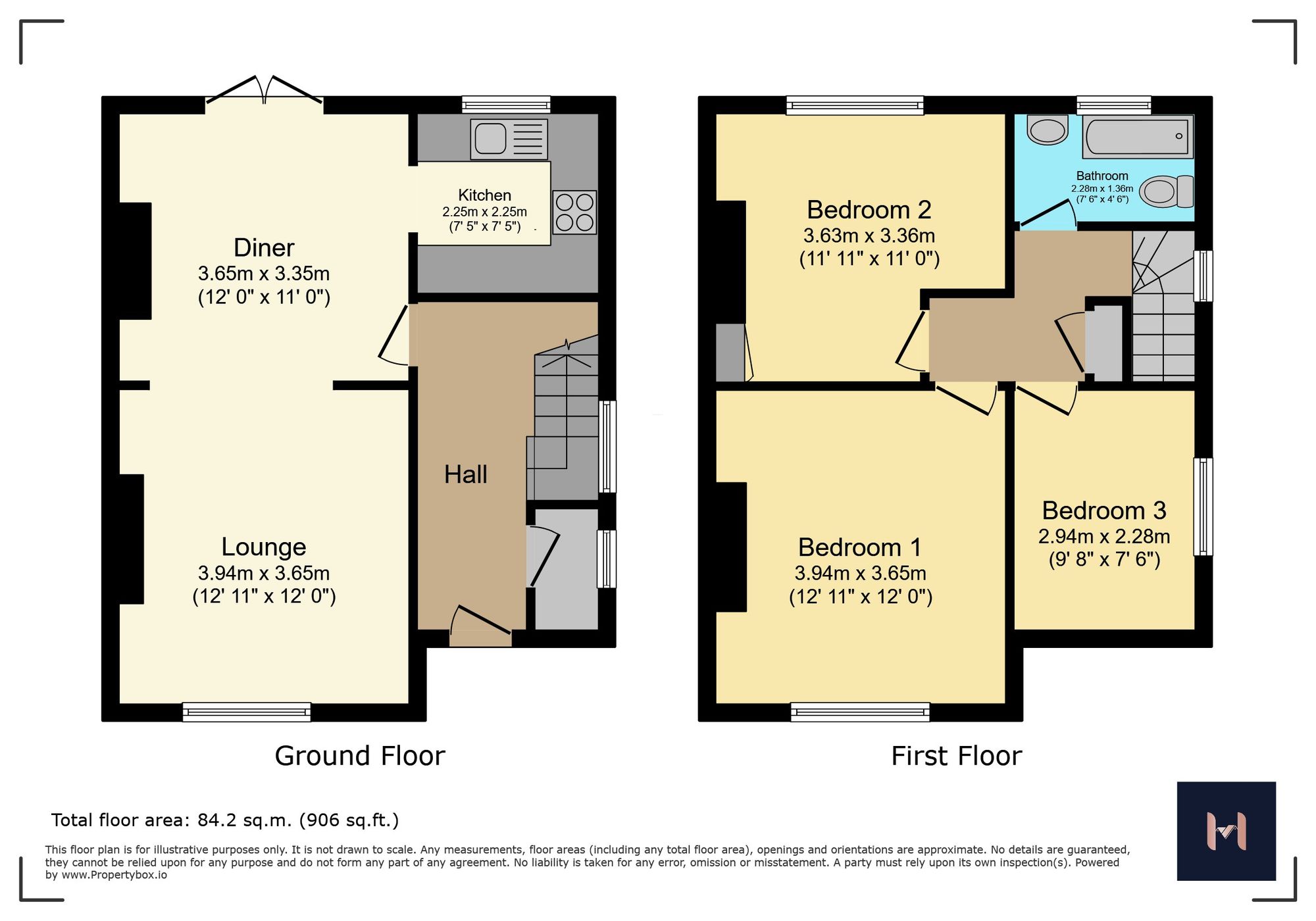 206 Overpark Avenue, Leicester floorplan