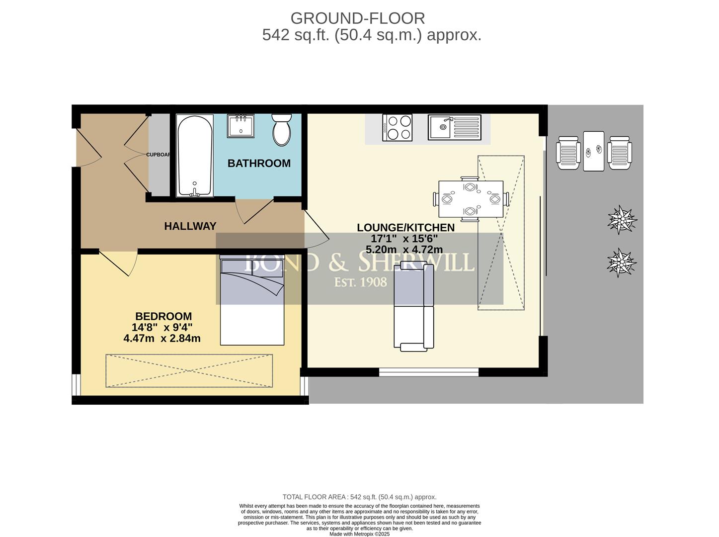 Flat 2, Sanctuary Heights, 1 Smitham Downs Road, Purley floorplan
