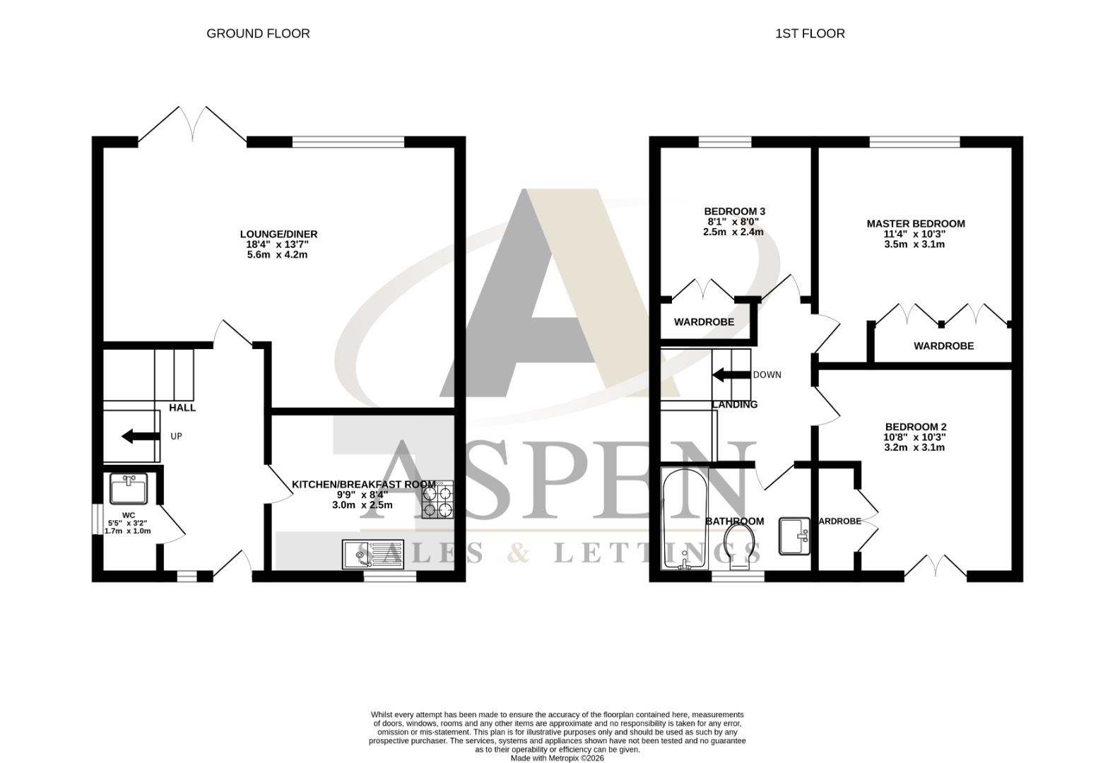 5, Rowan Close, Ashford floorplan