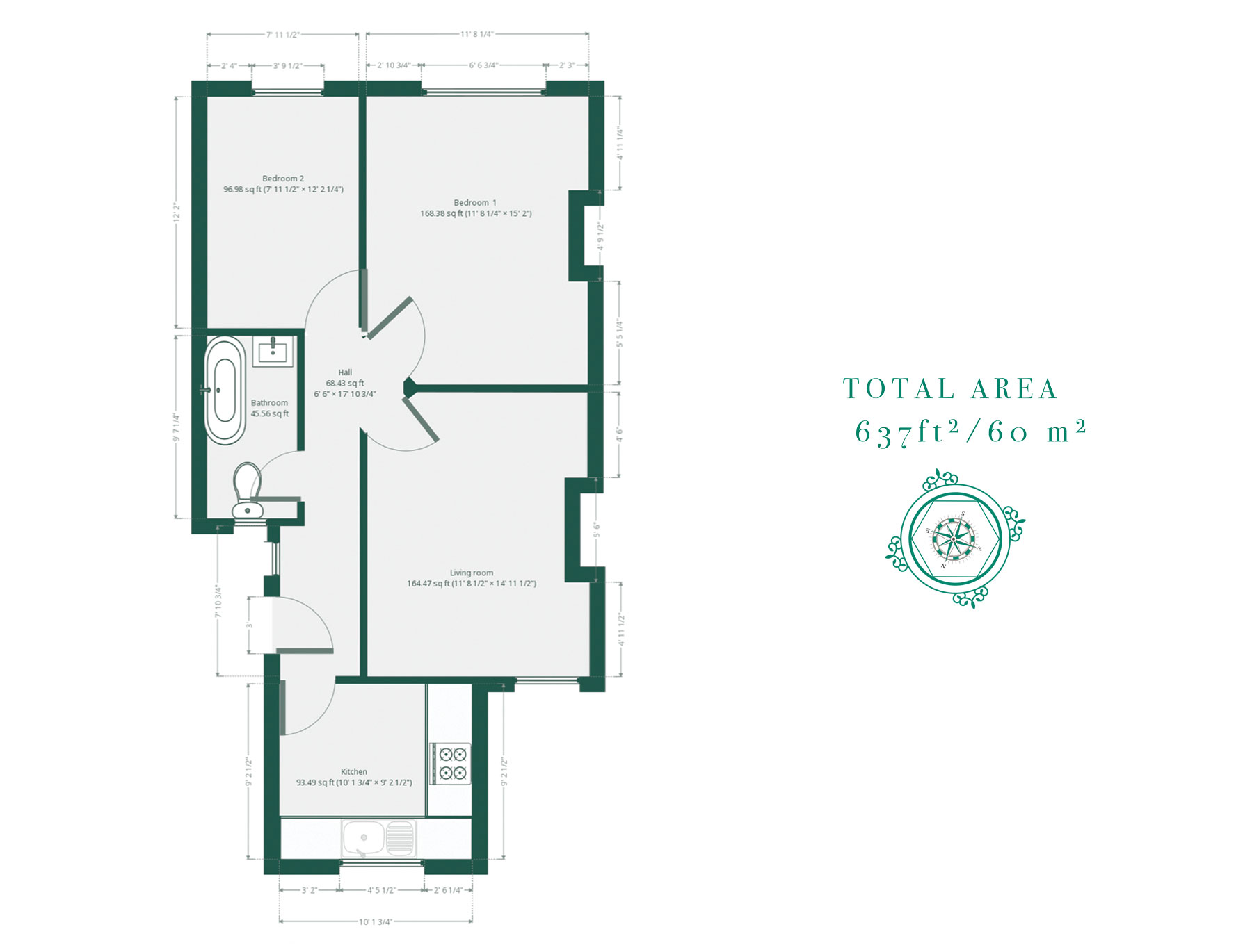 2 Bedrooms Flat to rent in Station Parade, London E10