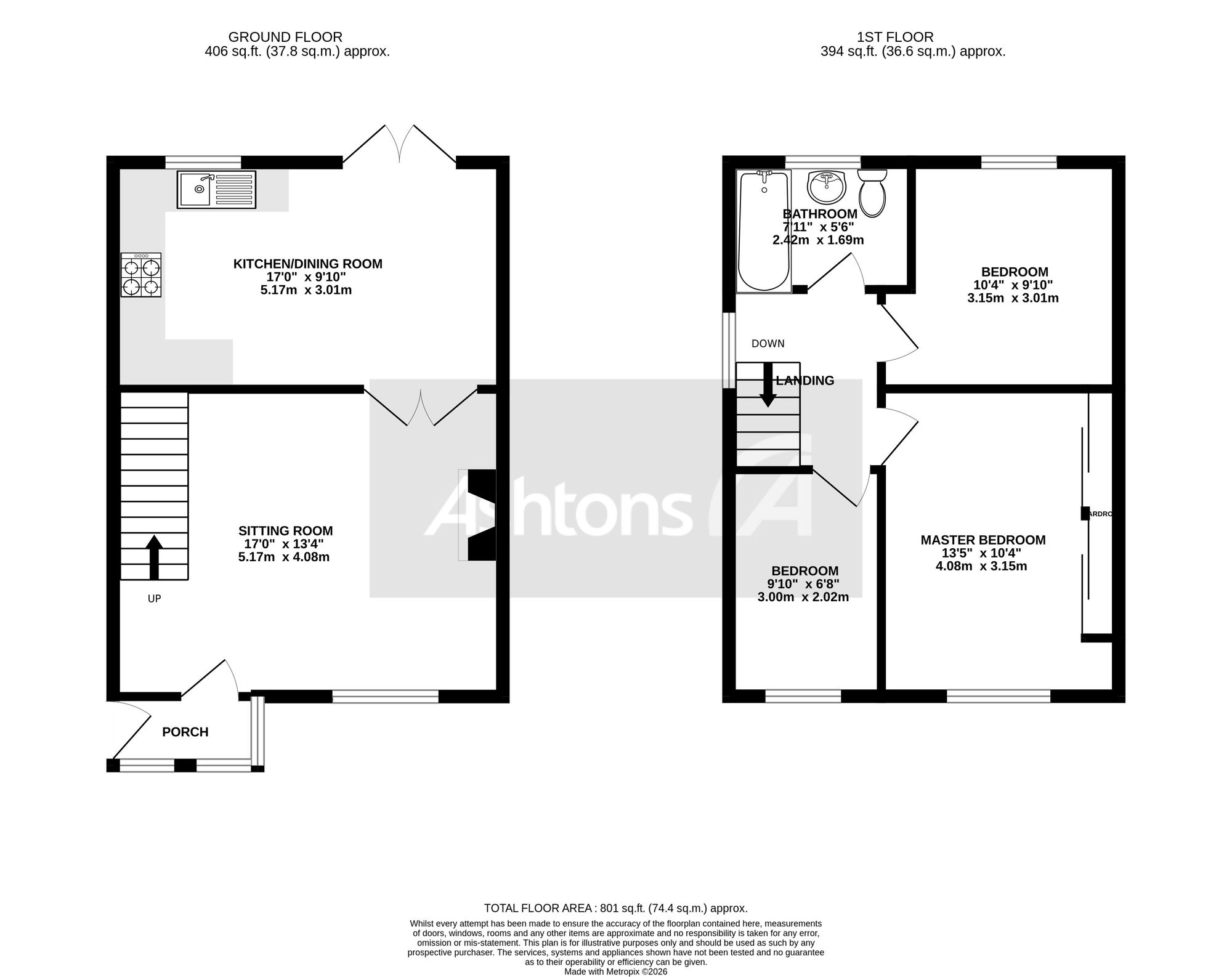 38 Markfield Crescent, St. Helens floorplan