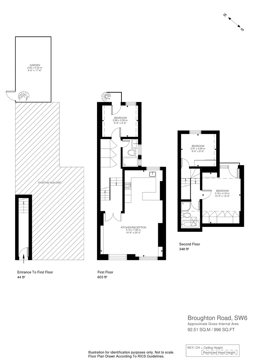 1a, Broughton Road, Fulham floorplan