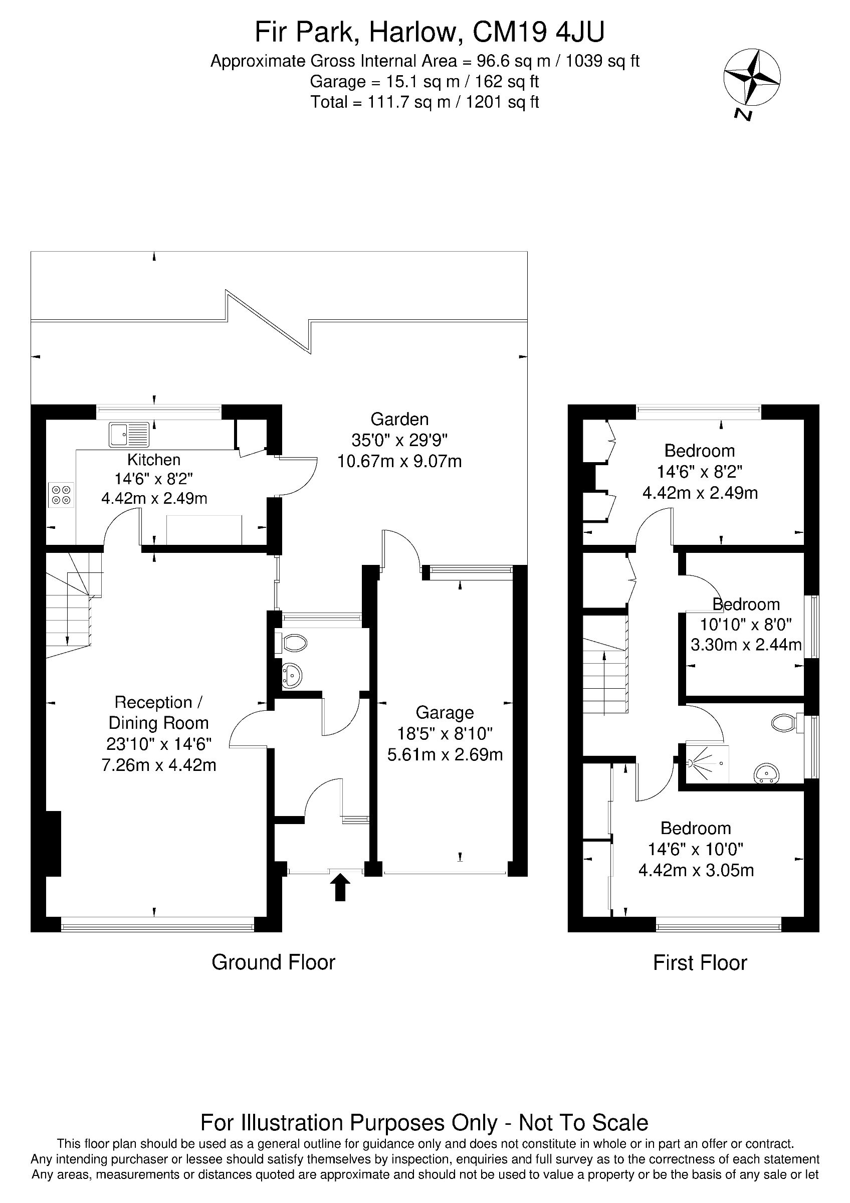 68 Fir Park, Harlow floorplan