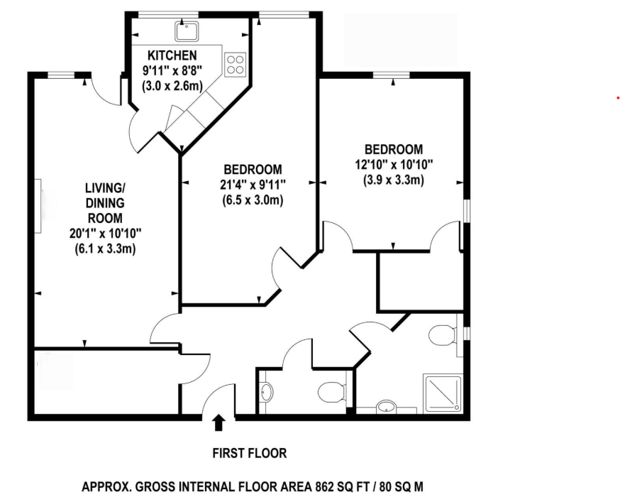 Edward Place, Churchfield Road, Walton on Thames floorplan