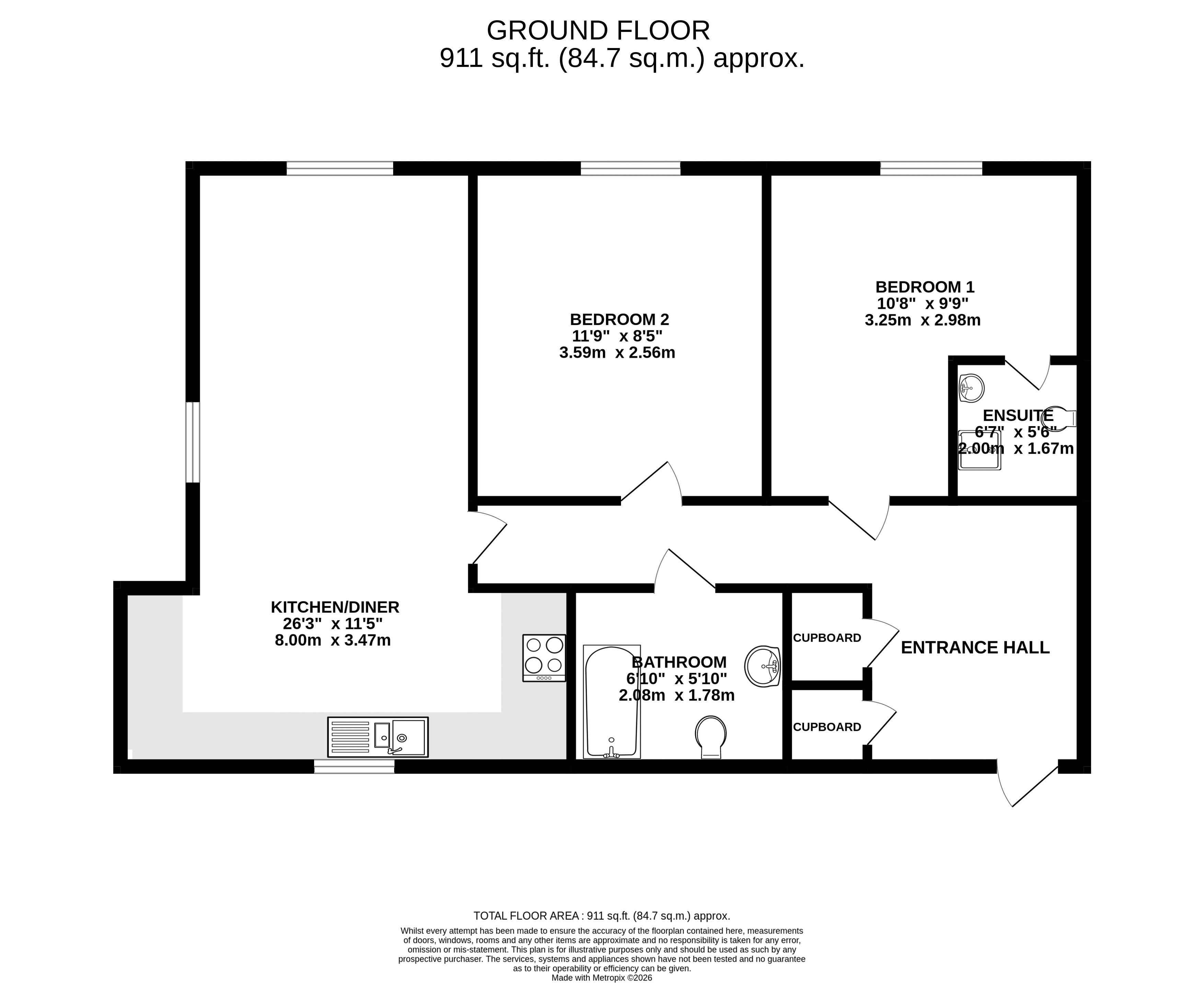Little Hackets, Havant floorplan
