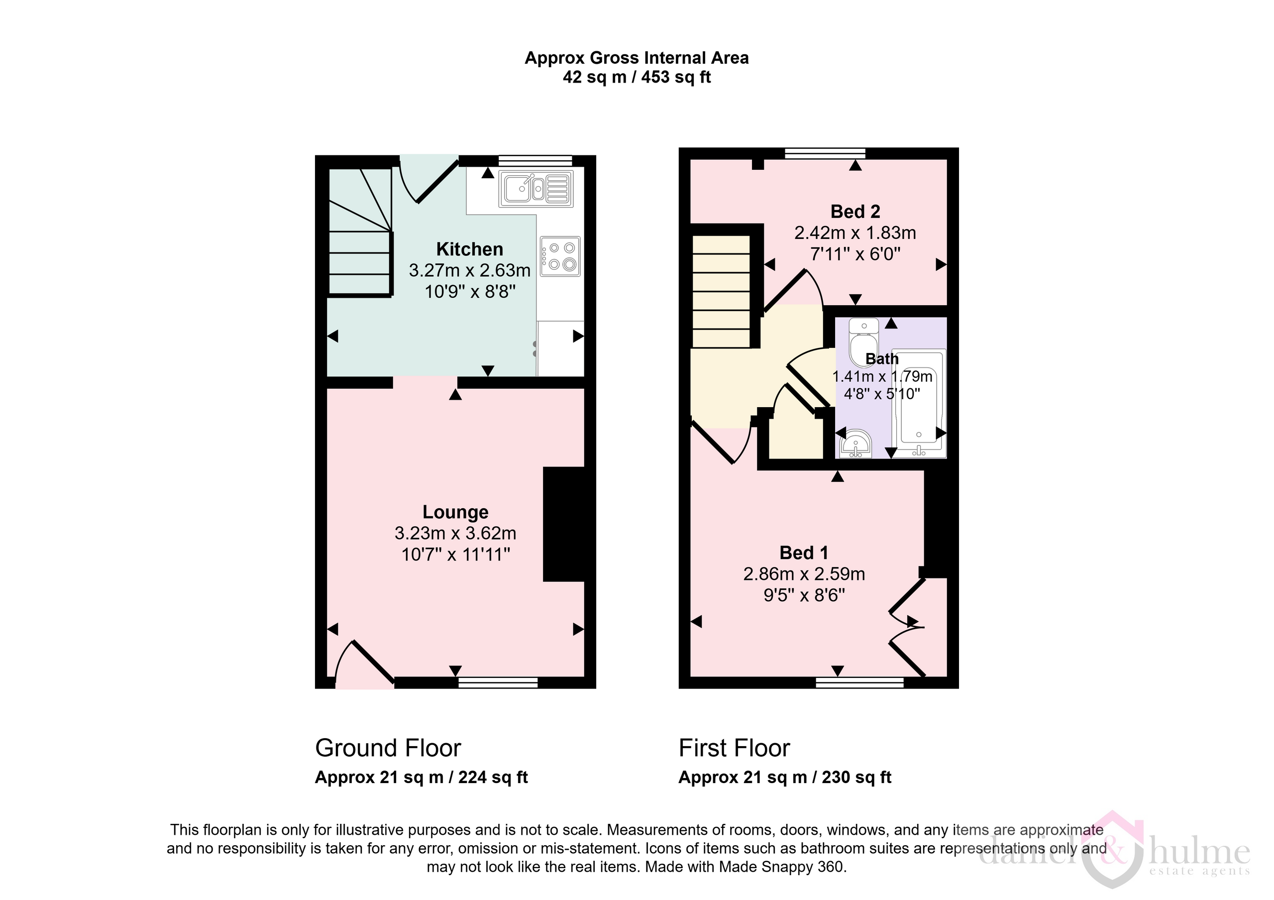 17 Gladstone Street, Leek floorplan