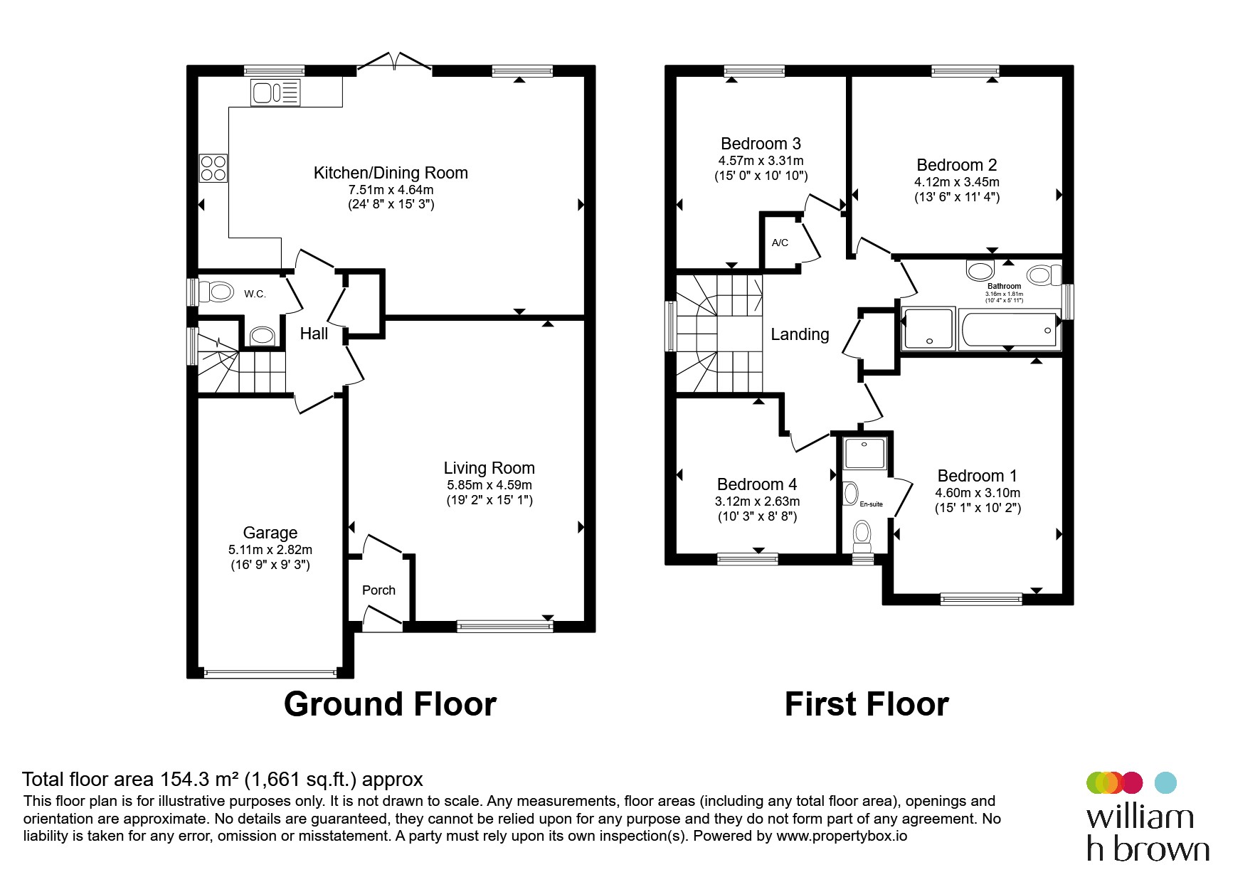 10, Croft Holme Close, Huntingdon floorplan