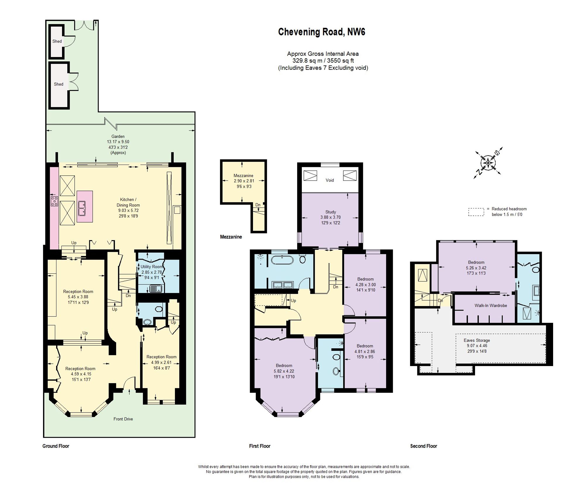 120 Chevening Road, London floorplan