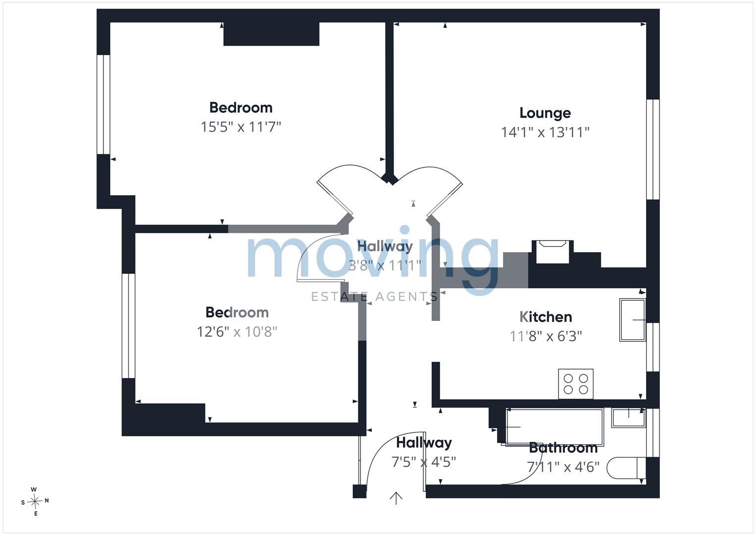 104, Ladykirk Drive, Glasgow floorplan