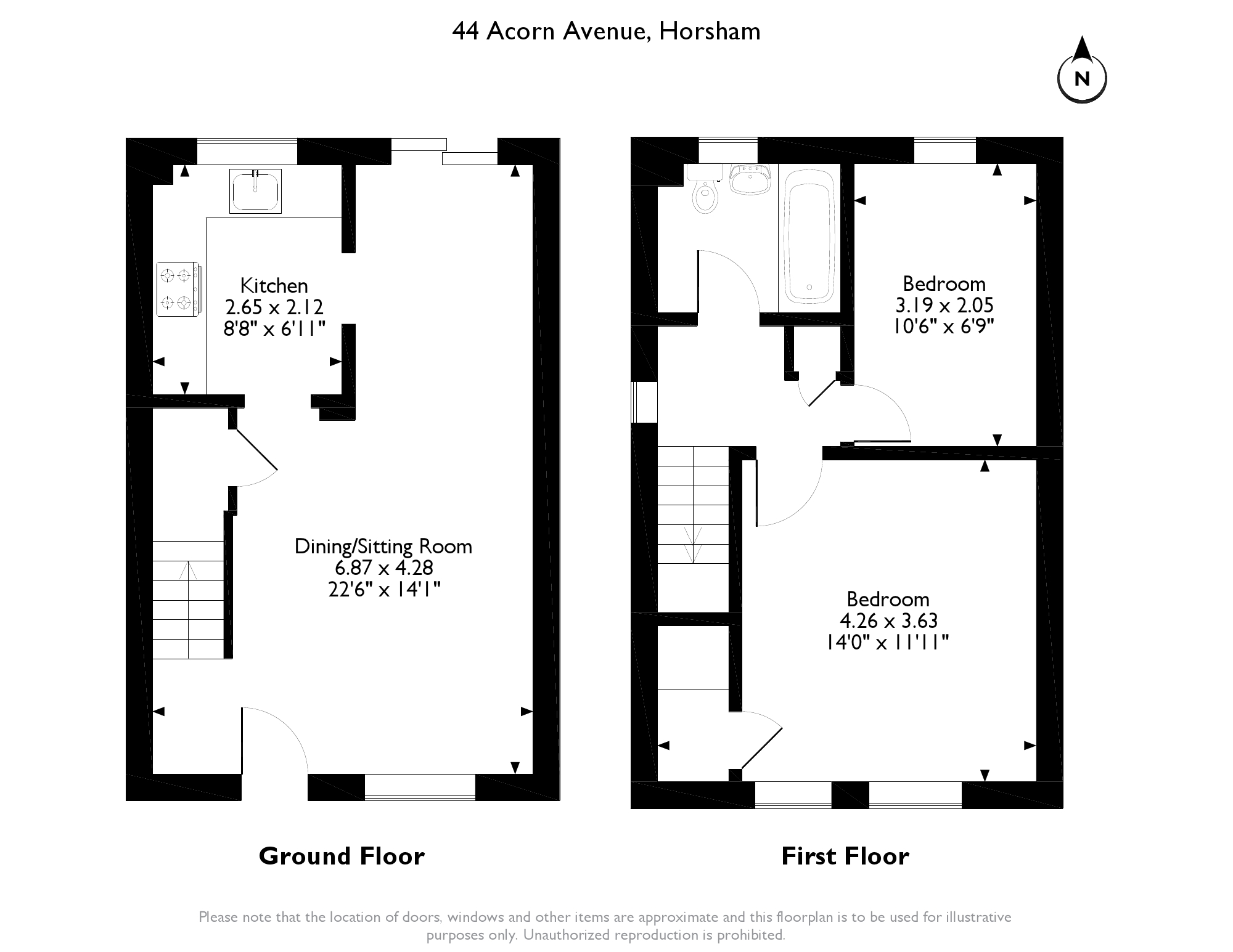 2 Bedrooms Semi-detached house for sale in Acorn Avenue, Cowfold, Horsham RH13