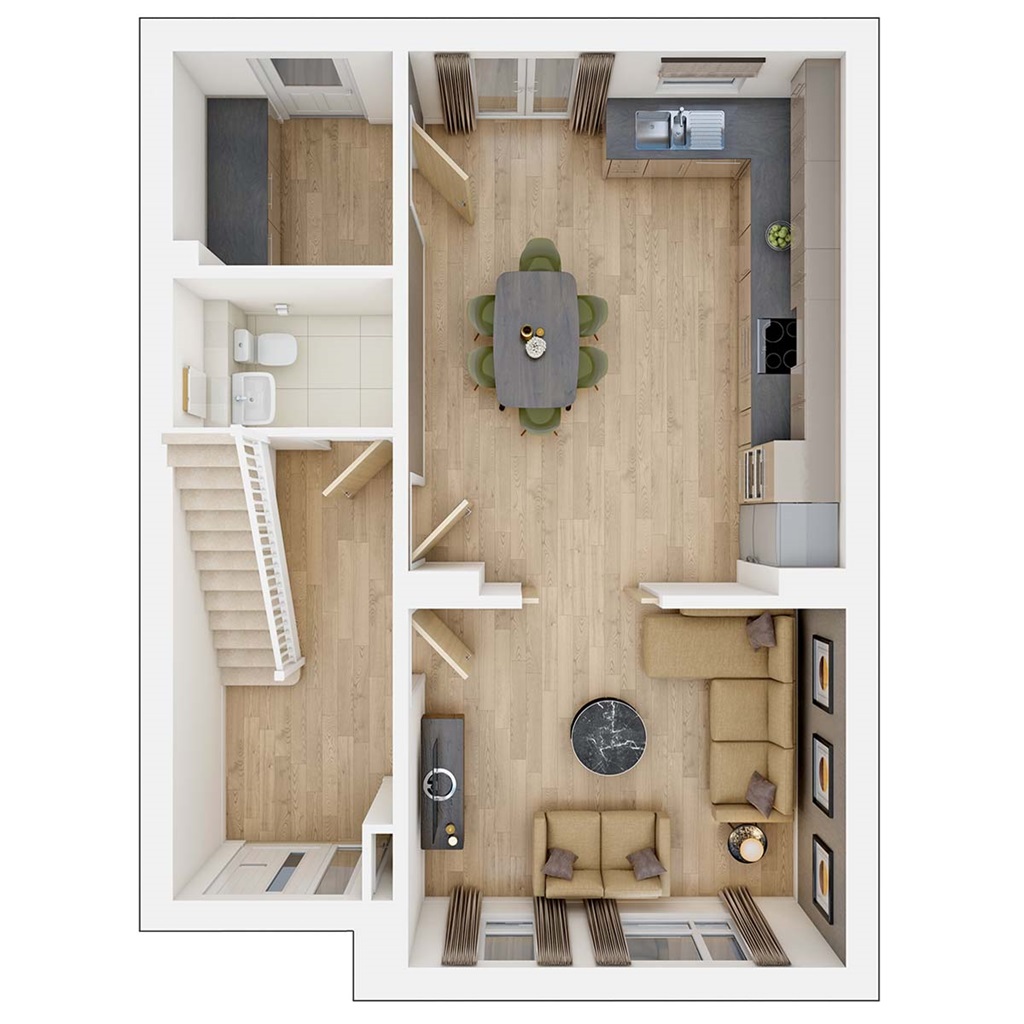 The Bittesford - Plot 13, The Mill, Highgrove Crescent, Polegate floorplan