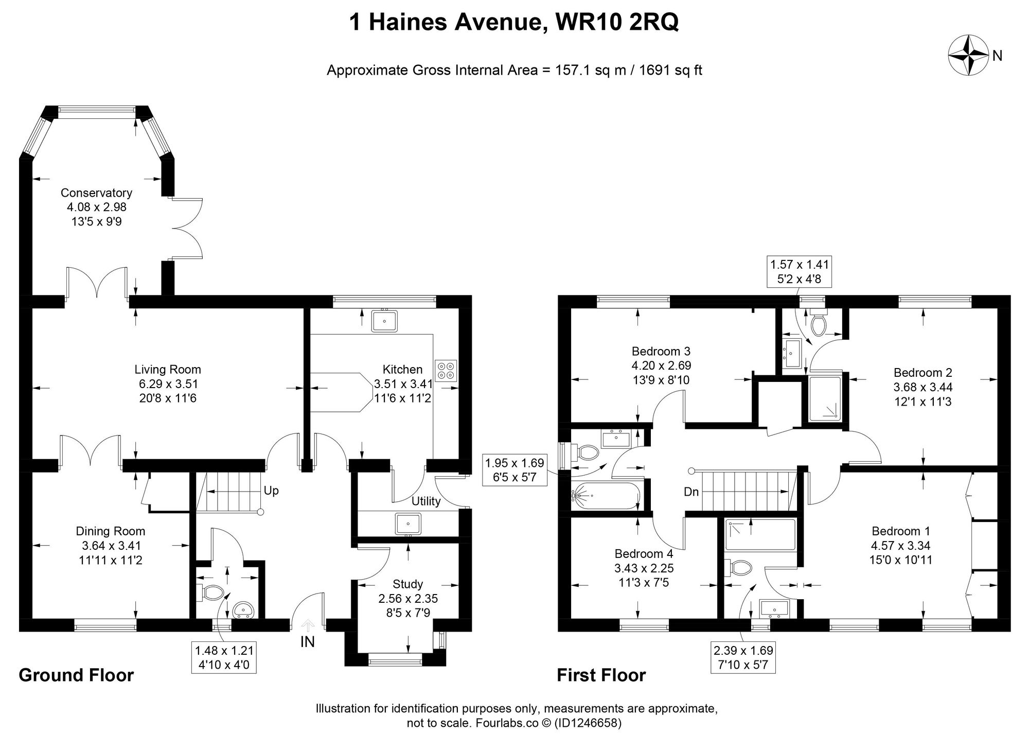 1 Haines Avenue, Pershore floorplan