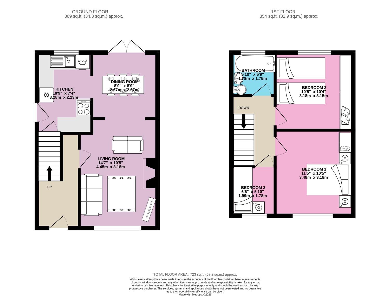 18, EARLSWOOD CRESCENT, LEEDS floorplan
