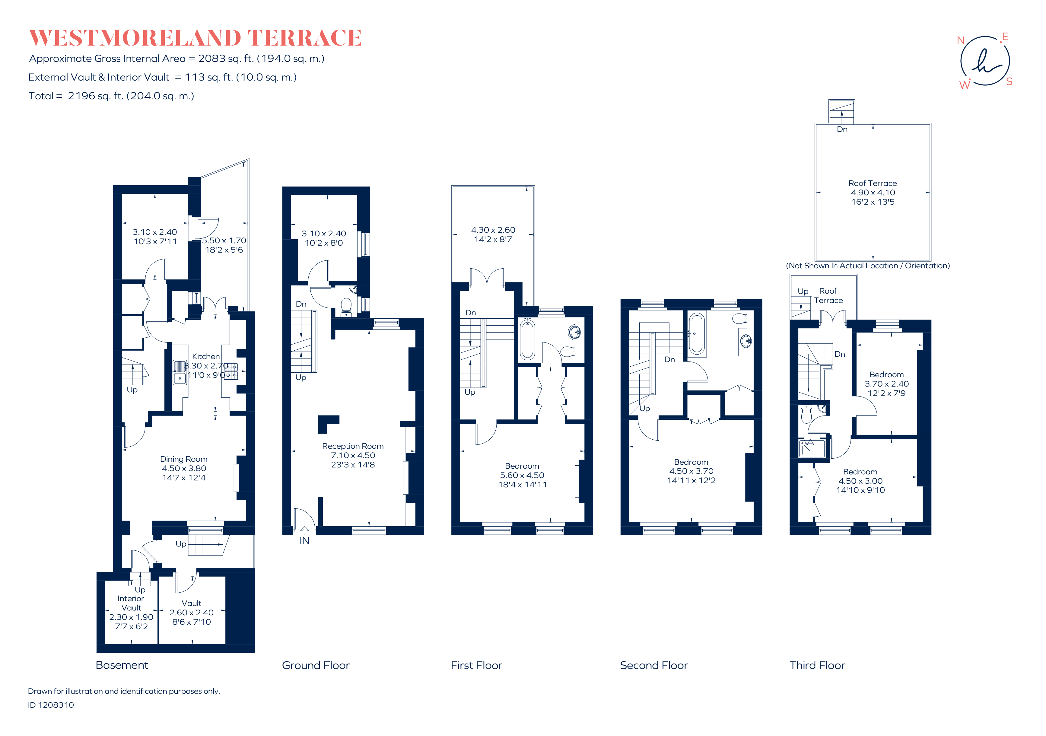 18, Westmoreland Terrace, London floorplan