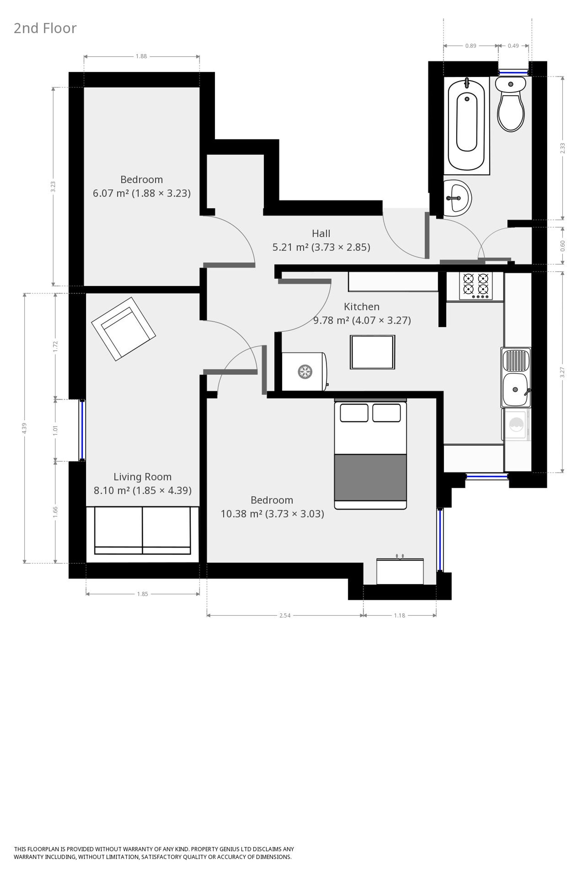Flat 5, 19 Egerton Crescent, Manchester floorplan