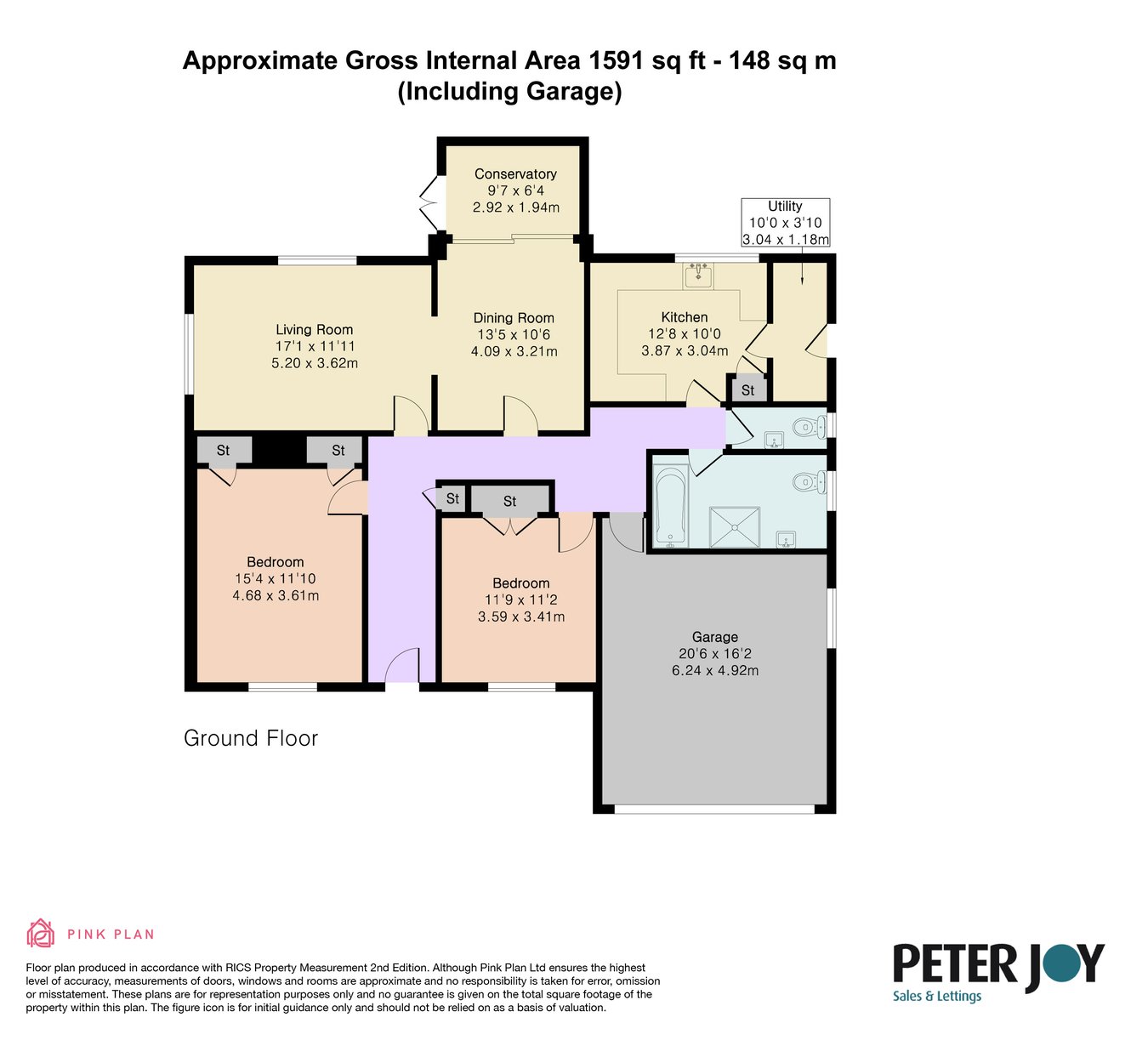 1a, Ricardo Road, Stroud floorplan